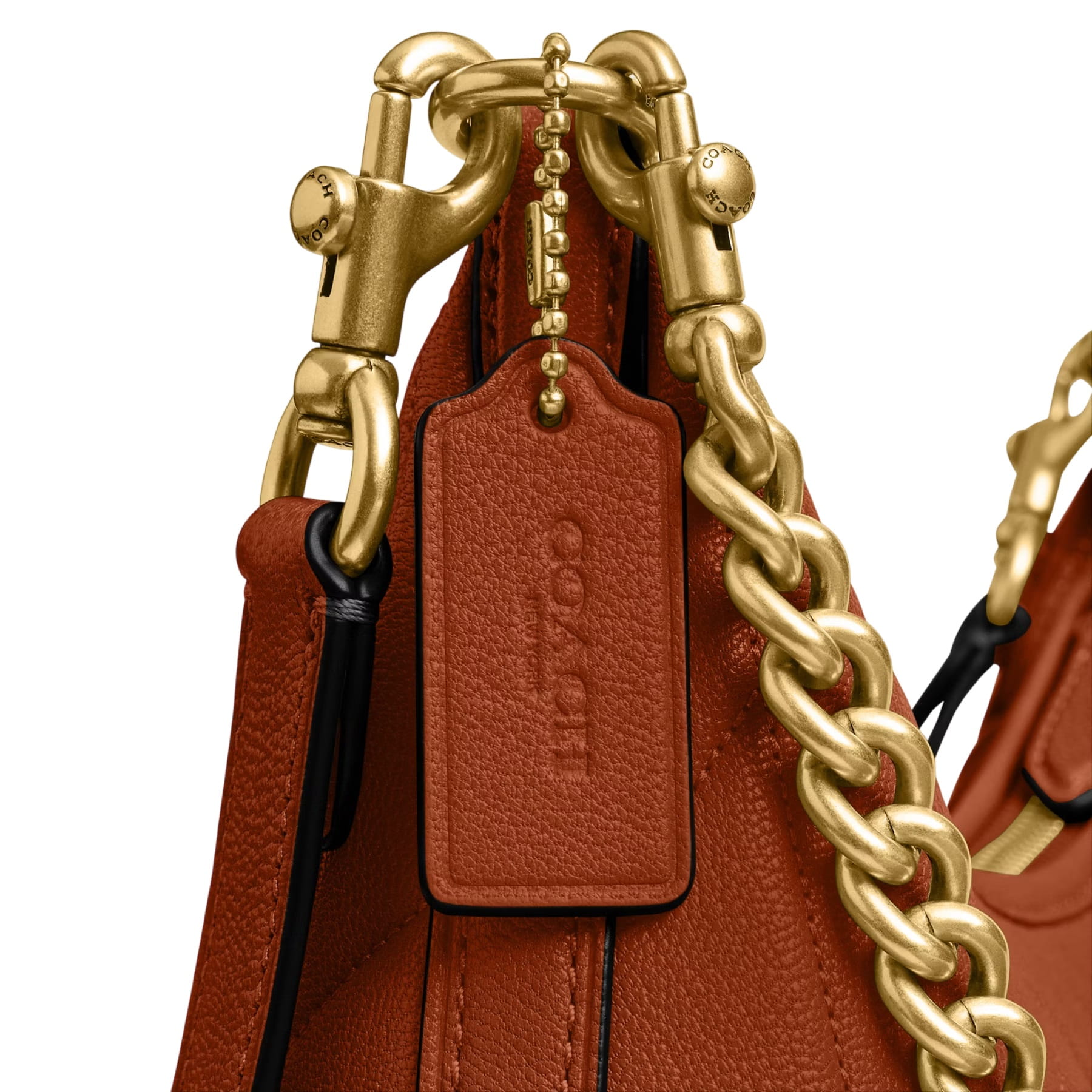 Túi Coach Juliet Shoulder Bag 25 With Quilting Amber Brown CDZ65 9