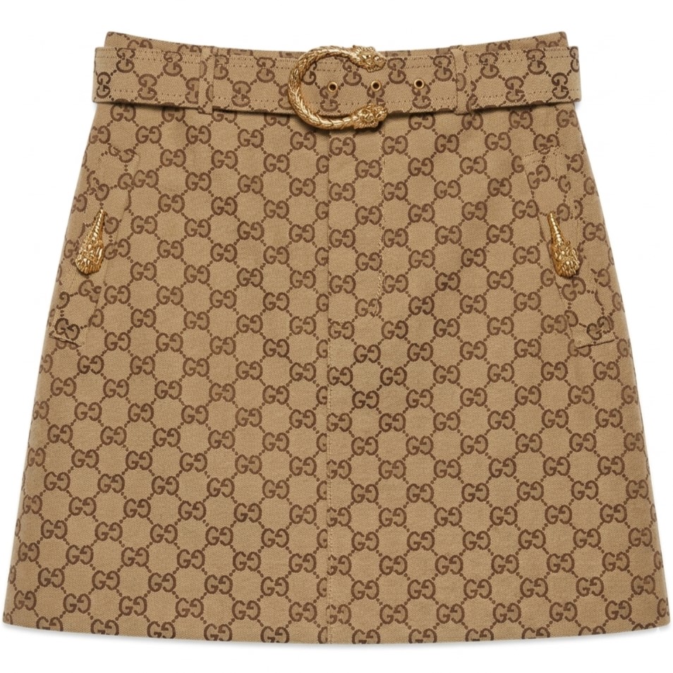 Váy ngắn Gucci nữ kèm thắt lưng họa tiết hãng 1
