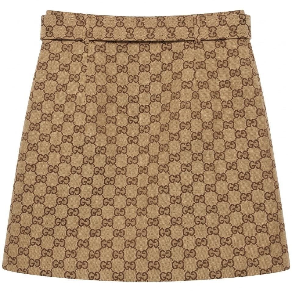 Váy ngắn Gucci nữ kèm thắt lưng họa tiết hãng 3