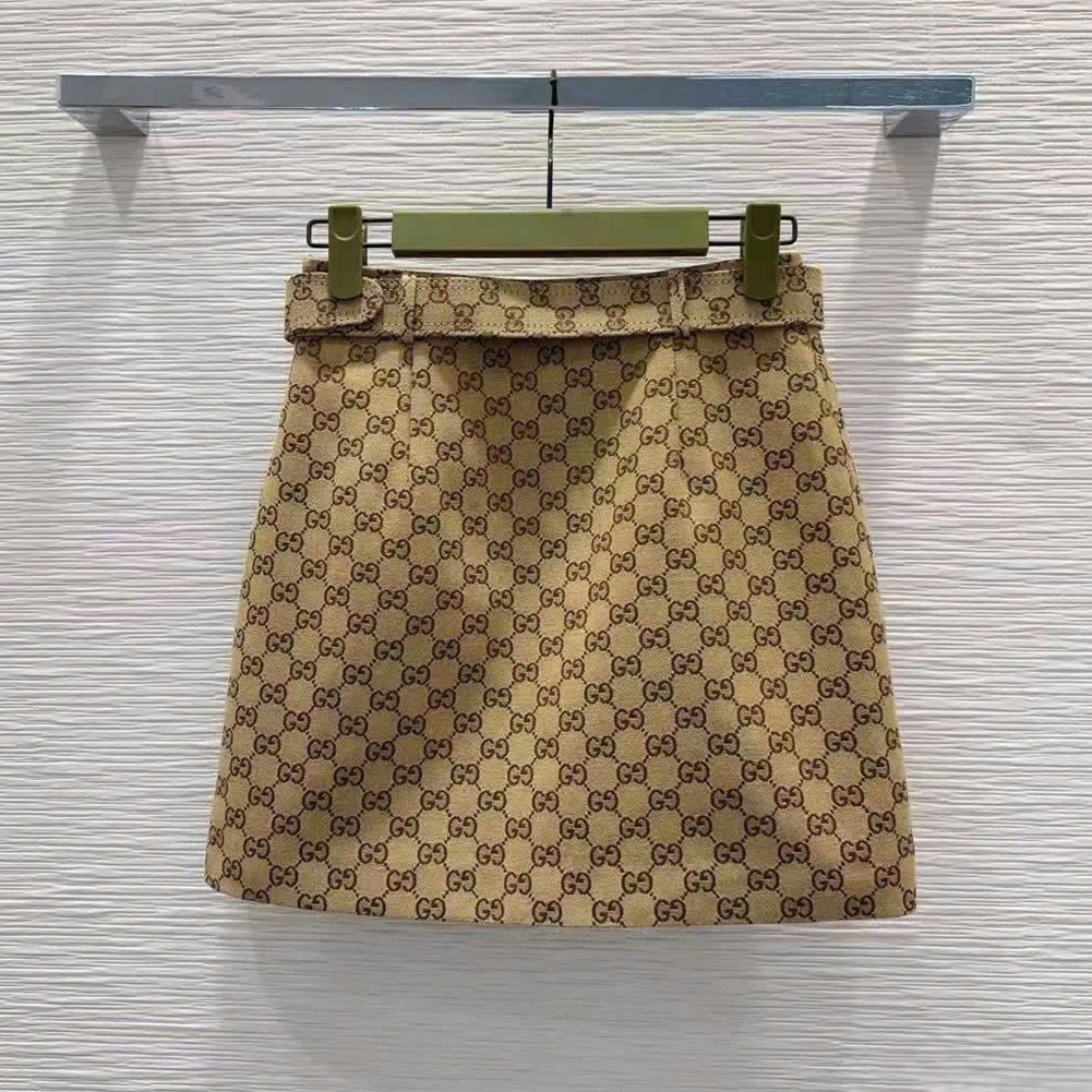 Váy ngắn Gucci nữ kèm thắt lưng họa tiết hãng 10
