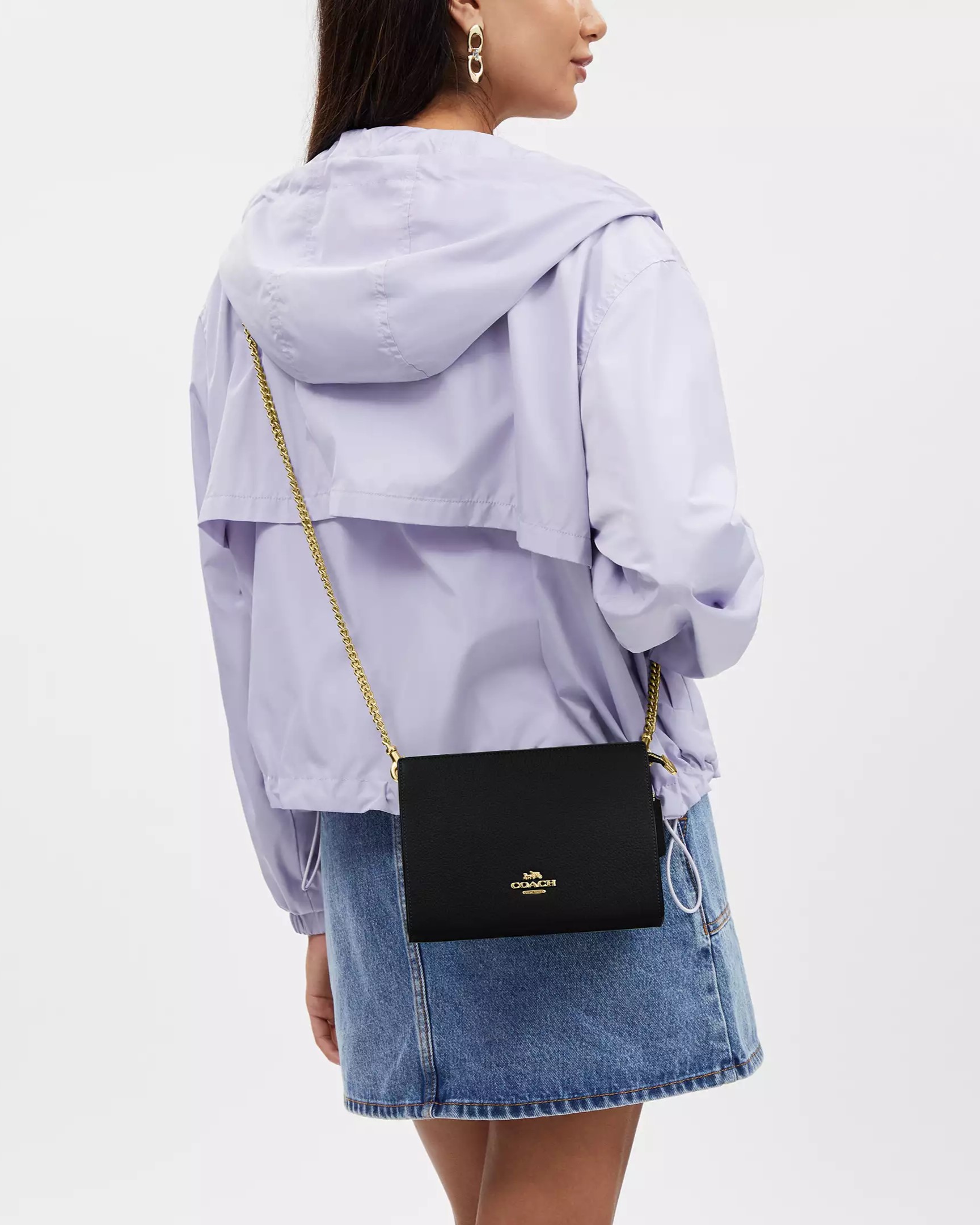 Túi đeo vai Coach Slim Crossbody Black CR238 1