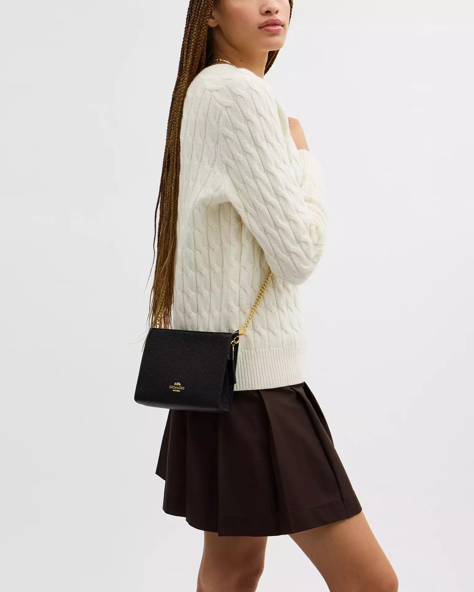 Túi đeo vai Coach Slim Crossbody Black CR238 8