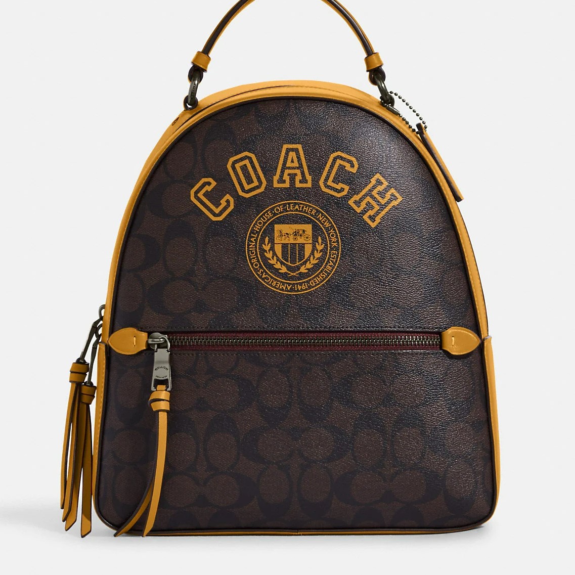 BALO NỮ COACH JORDYN BACKPACK IN SIGNATURE CANVAS WITH VARSITY MOTIF 1