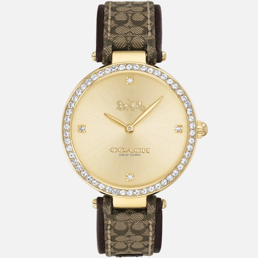 Đồng Hồ Nữ Coach Park Jacquard Signature C Strap Ladies Watch 14503456 1