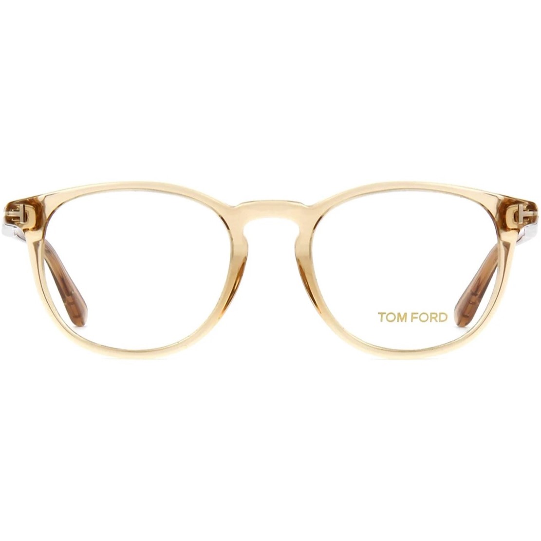 Kính gọng cận Tom Ford Optical In Round Shiny Light Brown Frame FT5401 045 3
