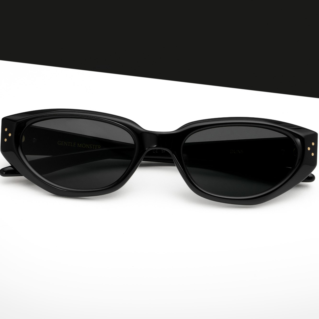 Mắt kính Gentle Monster Duns 01 Modern Cat-Eye Sunglasses In Black Acetate 7