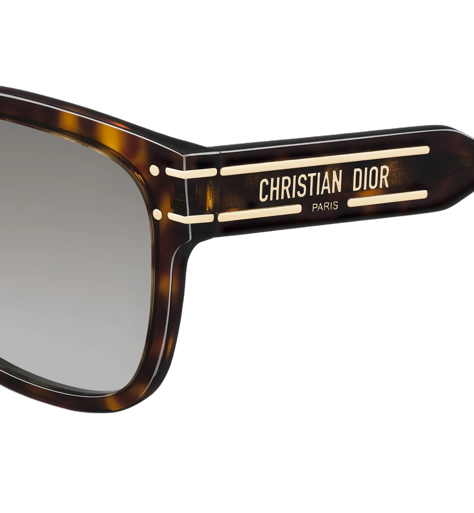 Kính Dior DiorSignature S7F Deep Brown Tortoiseshell-Effect Square Sunglasses 1
