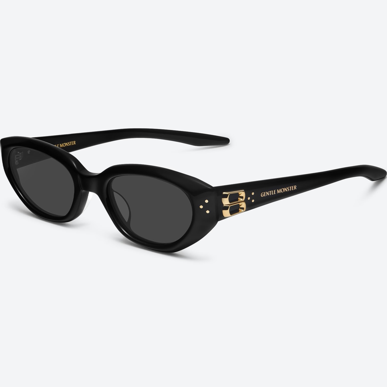 Mắt kính Gentle Monster Duns 01 Modern Cat-Eye Sunglasses In Black Acetate 14