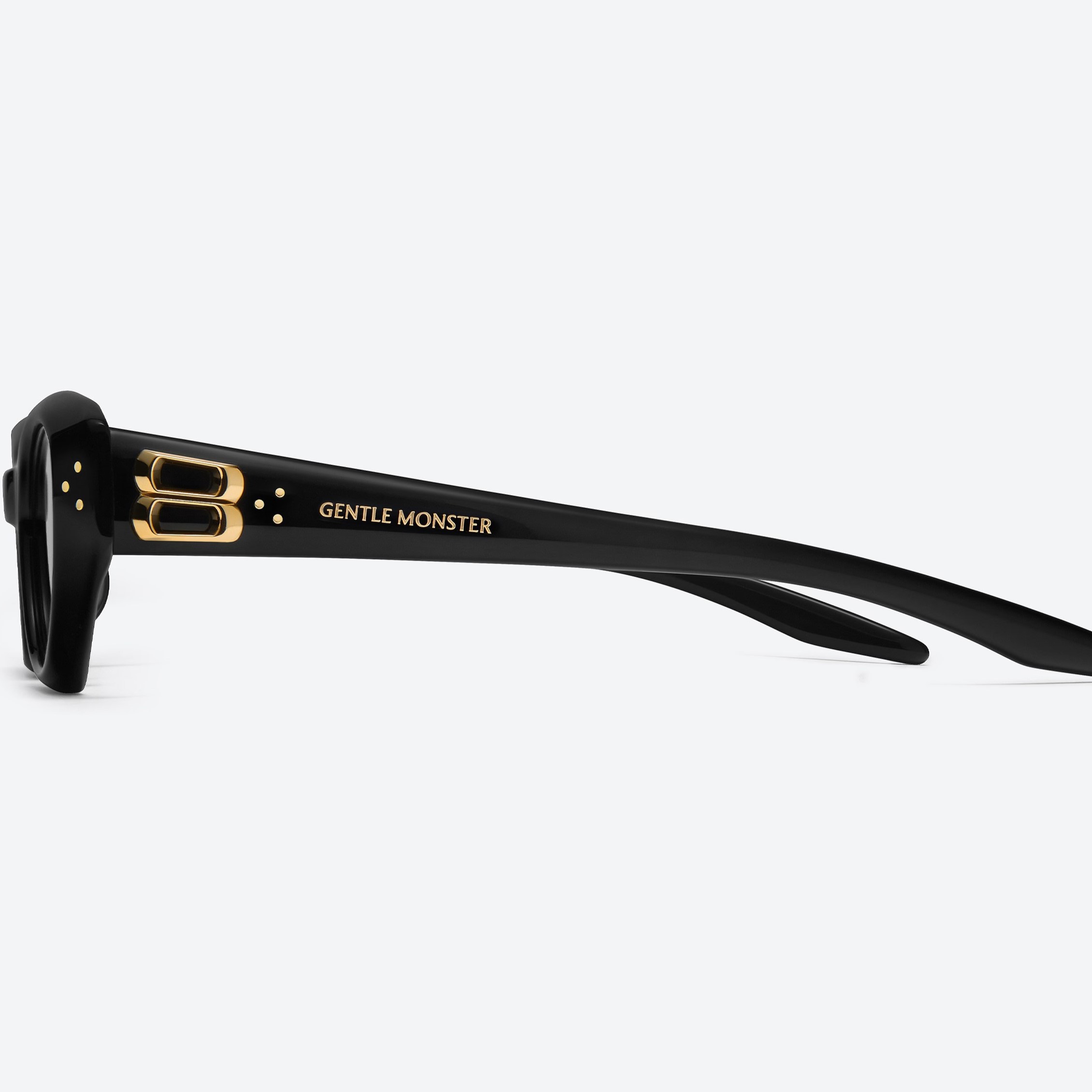 Mắt kính Gentle Monster Duns 01 Modern Cat-Eye Sunglasses In Black Acetate 17