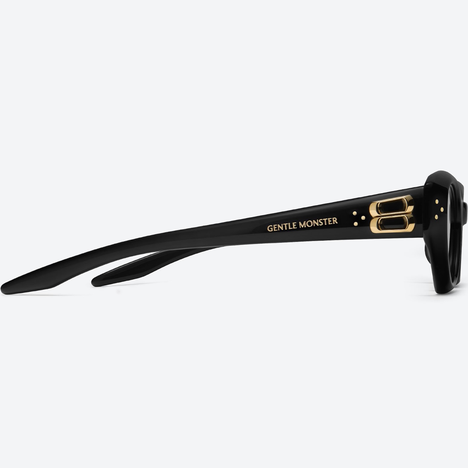 Mắt kính Gentle Monster Duns 01 Modern Cat-Eye Sunglasses In Black Acetate 19