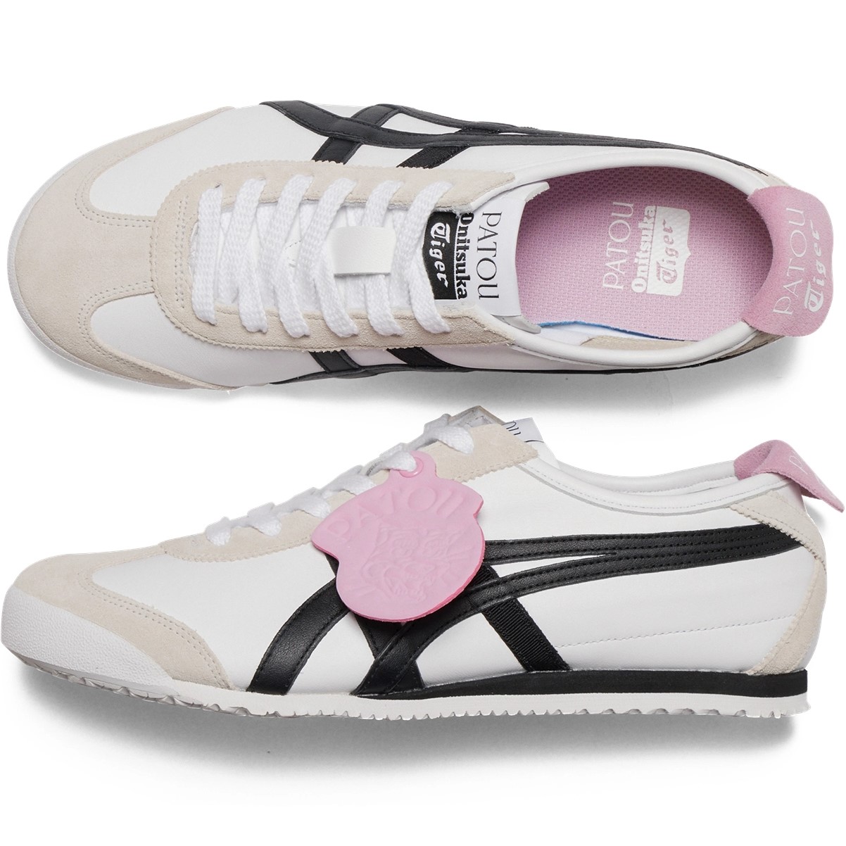 Giày Onitsuka Tiger x Patou Mexico 66 White Black 1183C380-100 8