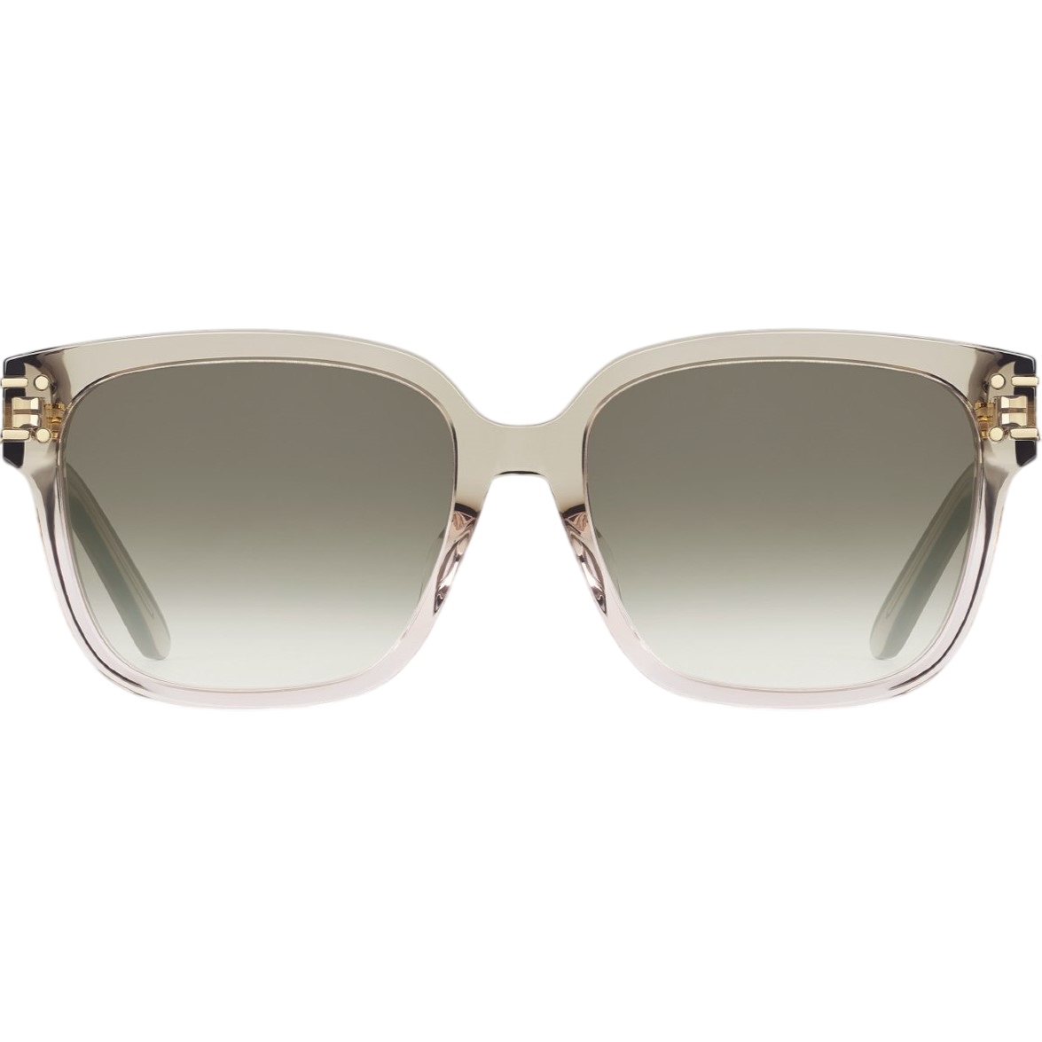 Kính Dior DiorSignature S7F Transparent Gradient Olive Green Square Sunglasses 2