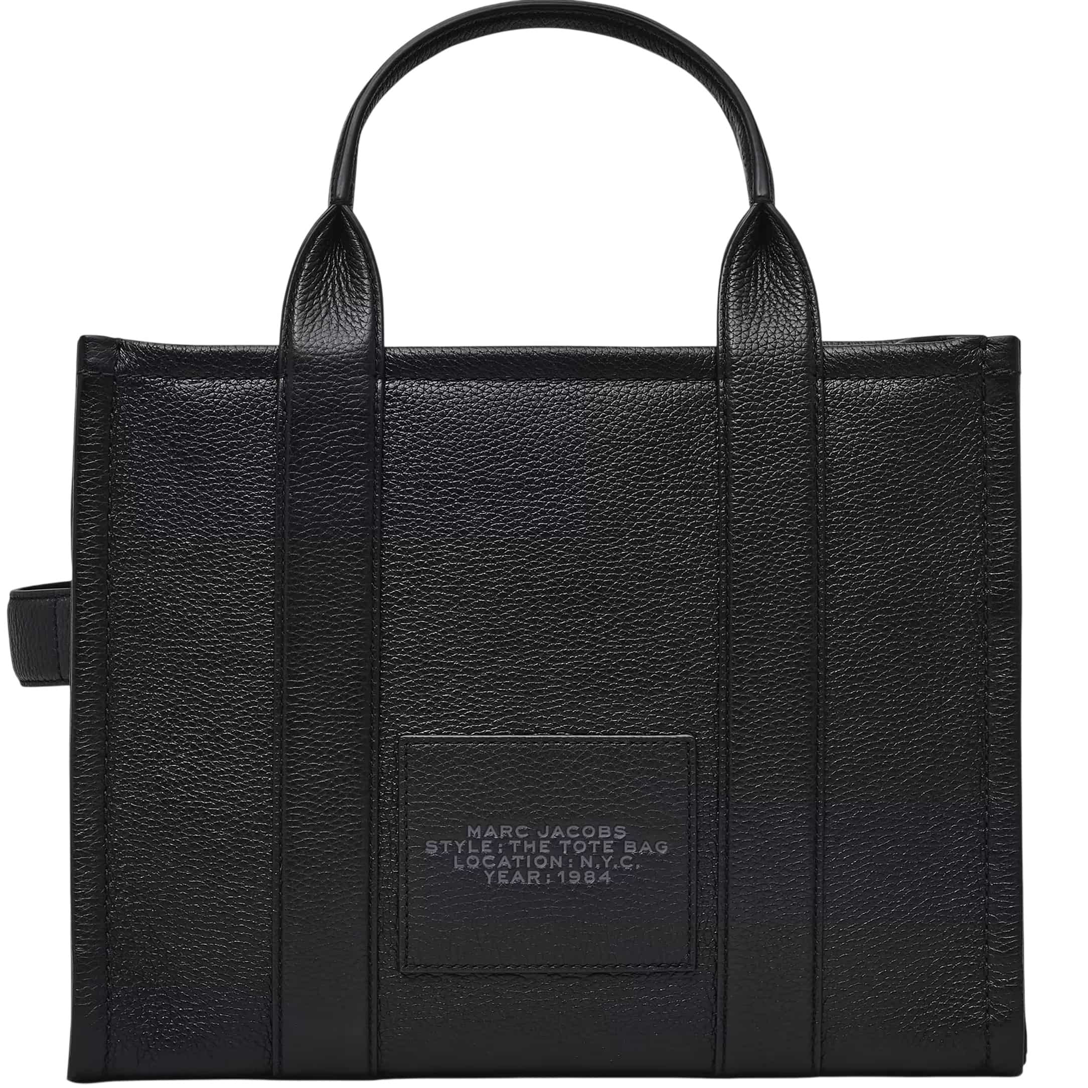 Túi Marc Jacobs The Leather Medium Tote Bag Black H004L01PF21 6