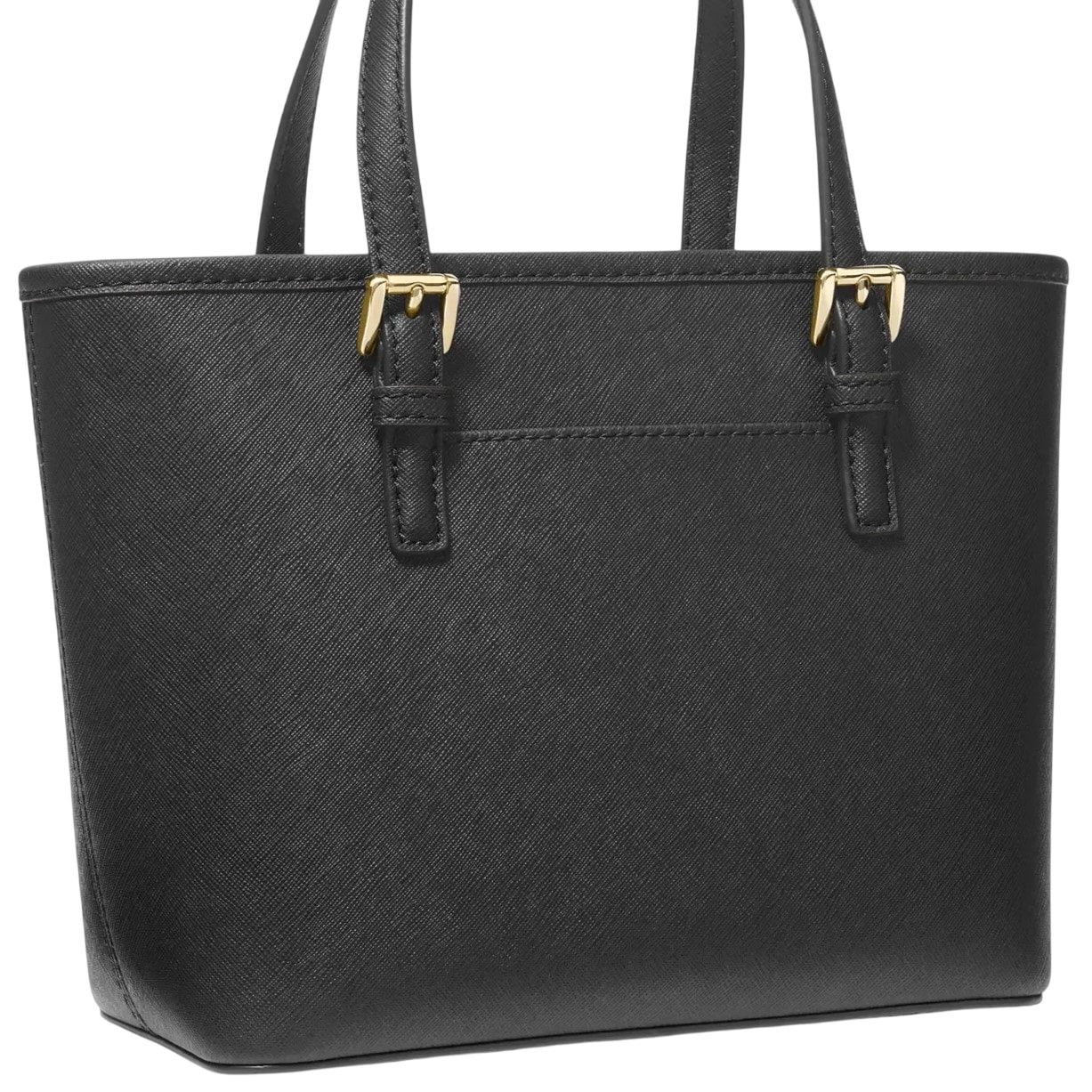 Túi Michael Kors Jet Set Travel Extra-Small Saffiano Leather Top-Zip Tote Bag Black 35T9GTVT0L 2