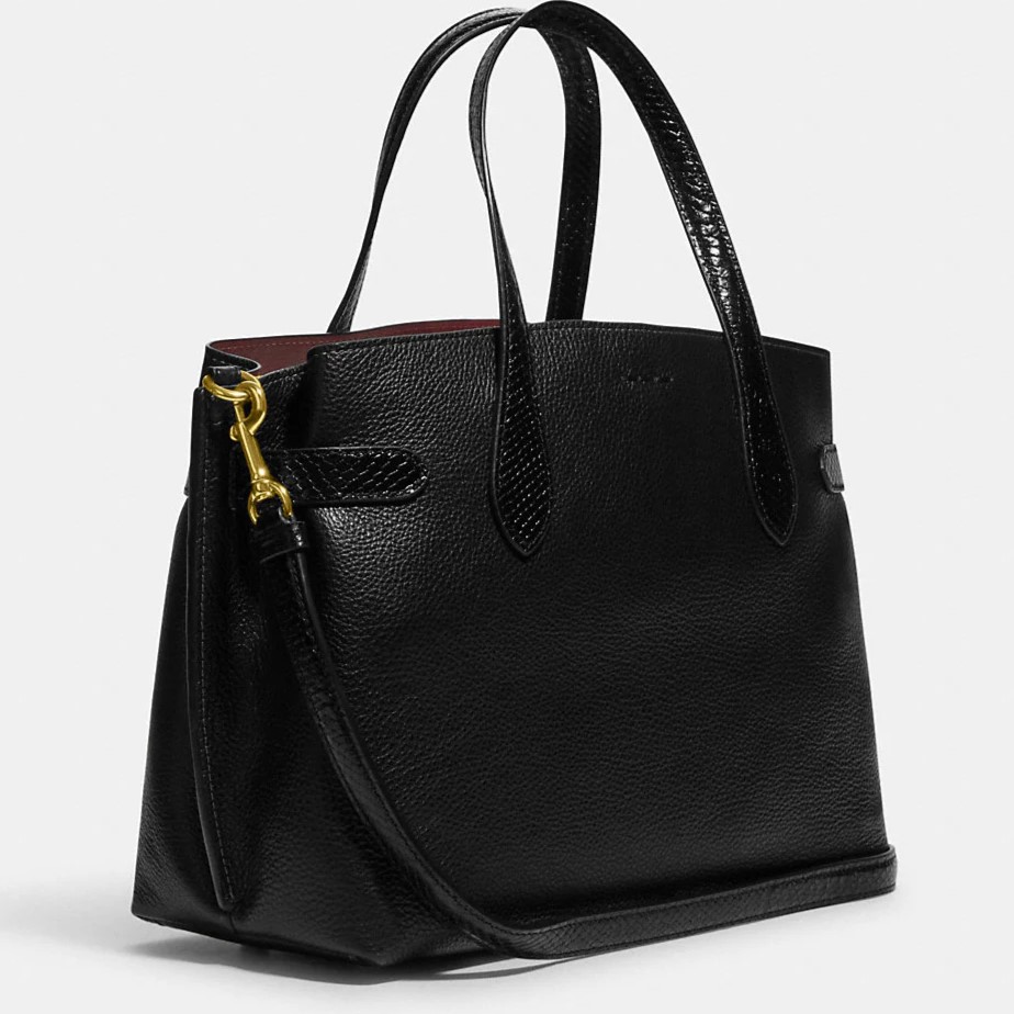 TÚI COACH NỮ HANNA CARRYALL REFINED PEBBLE LEATHER AND SNAKE EMBOSSED LEATHER CH187 4