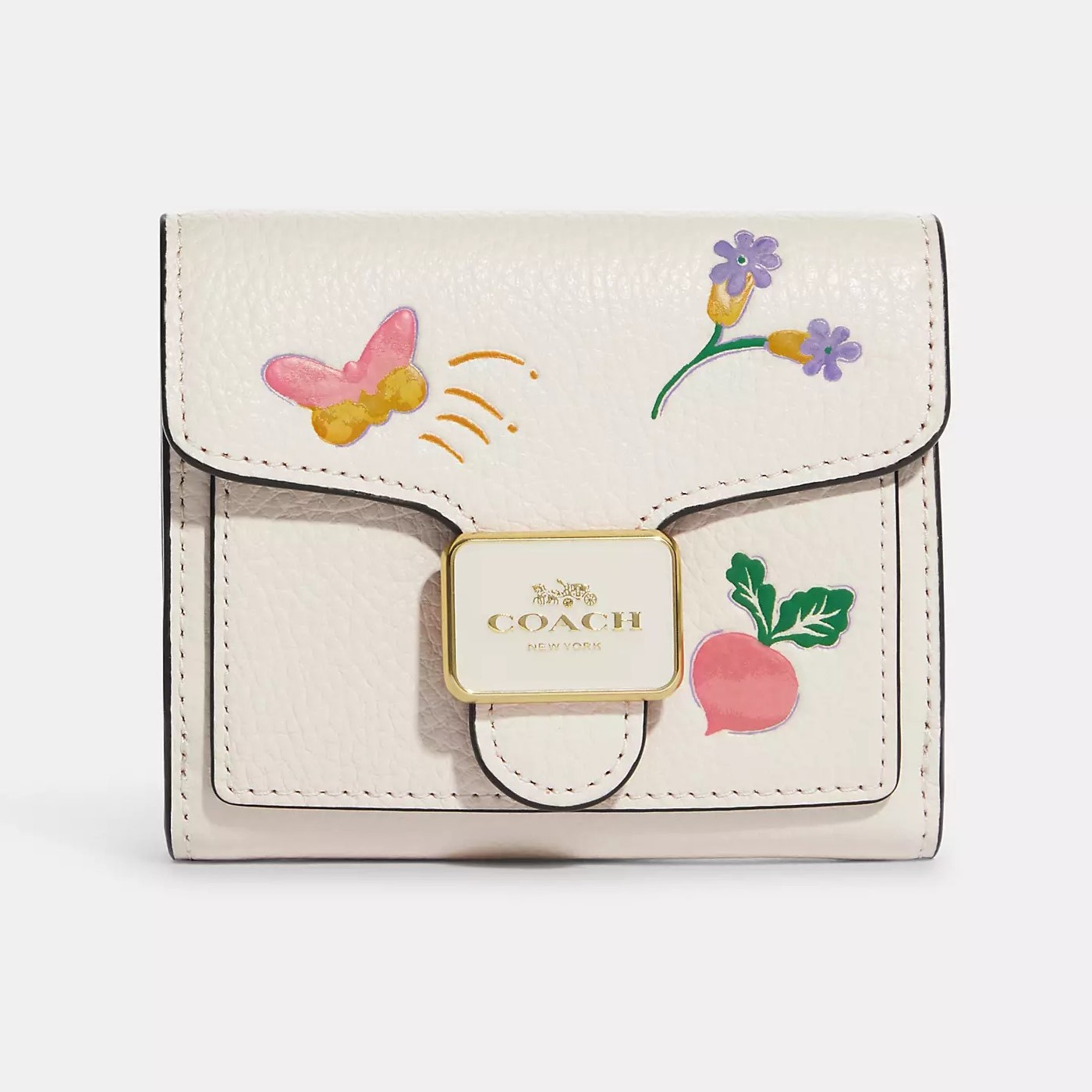 VÍ COACH NỮ PEPPER WALLET WITH DREAMY VEGGIE PRINT REFINED PEBBLE LEATHER C8727 3