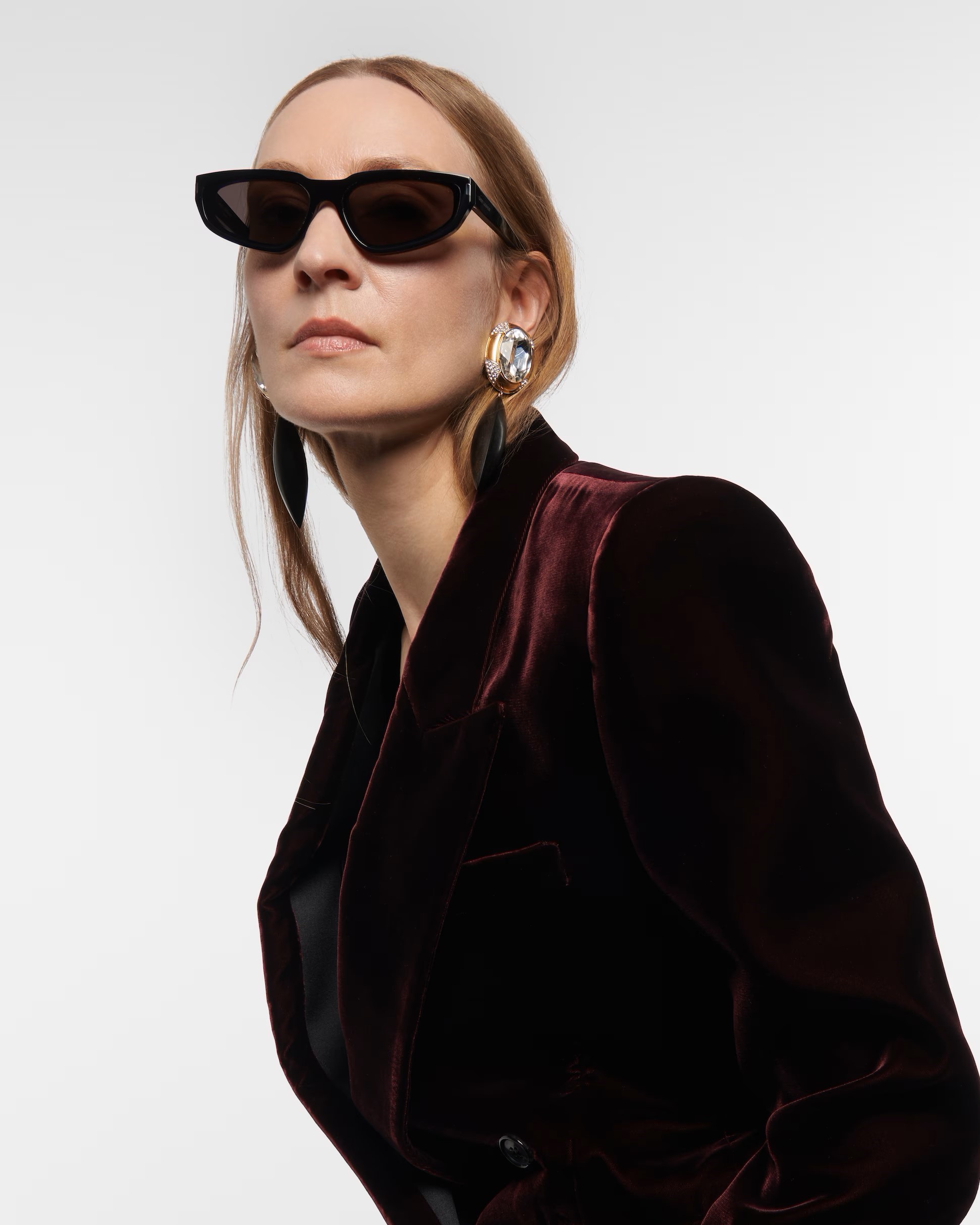 Mắt kính mắt mèo Saint Laurent SL 634 Nova Cat-eye Sunglasses 12