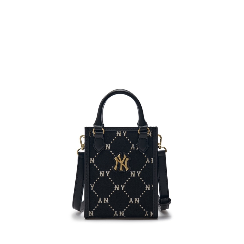 Túi MLB Korea Diamond Monogram Mini Tote Bag New York Yankees Black 7ACRMD34N-50BKS 8