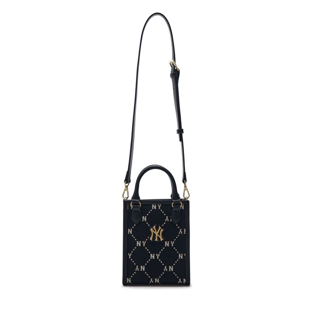 Túi MLB Korea Diamond Monogram Mini Tote Bag New York Yankees Black 7ACRMD34N-50BKS 10