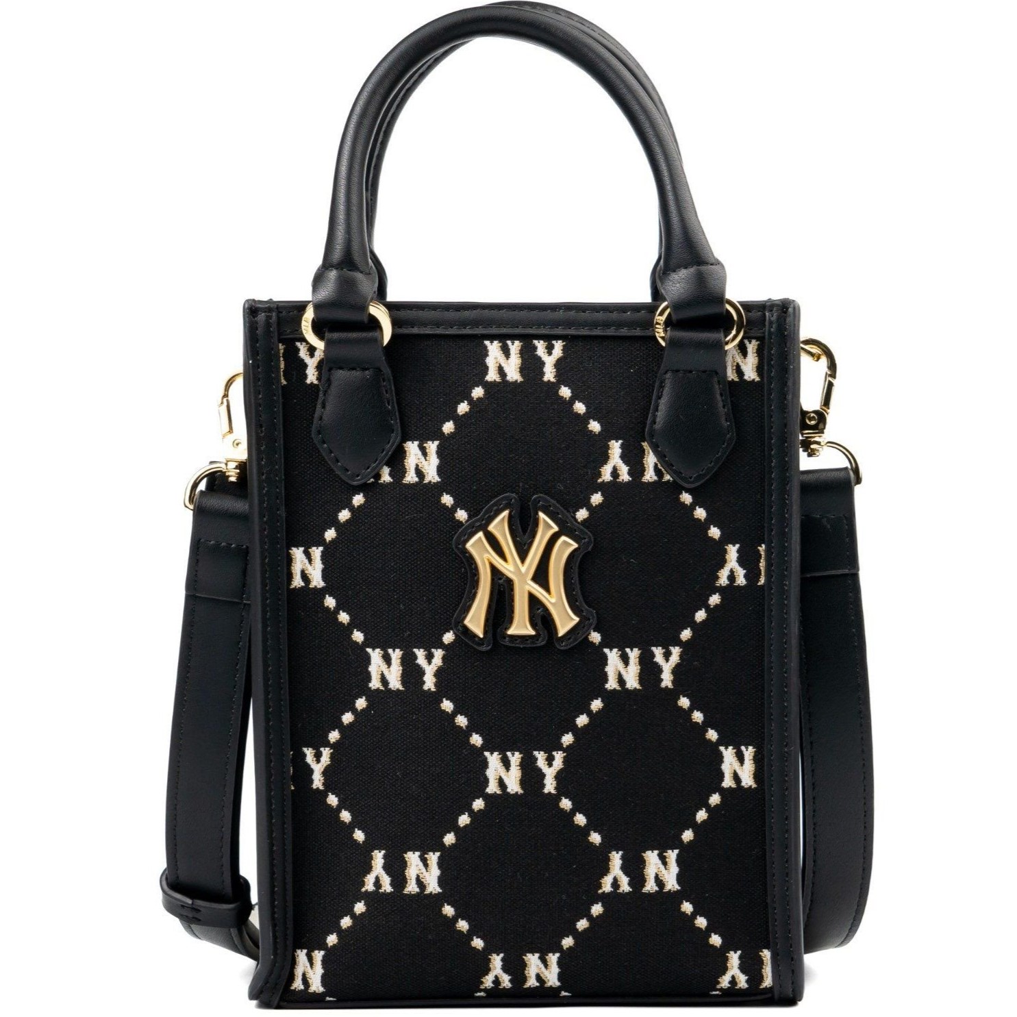 Túi MLB Korea Diamond Monogram Mini Tote Bag New York Yankees Black 7ACRMD34N-50BKS 13