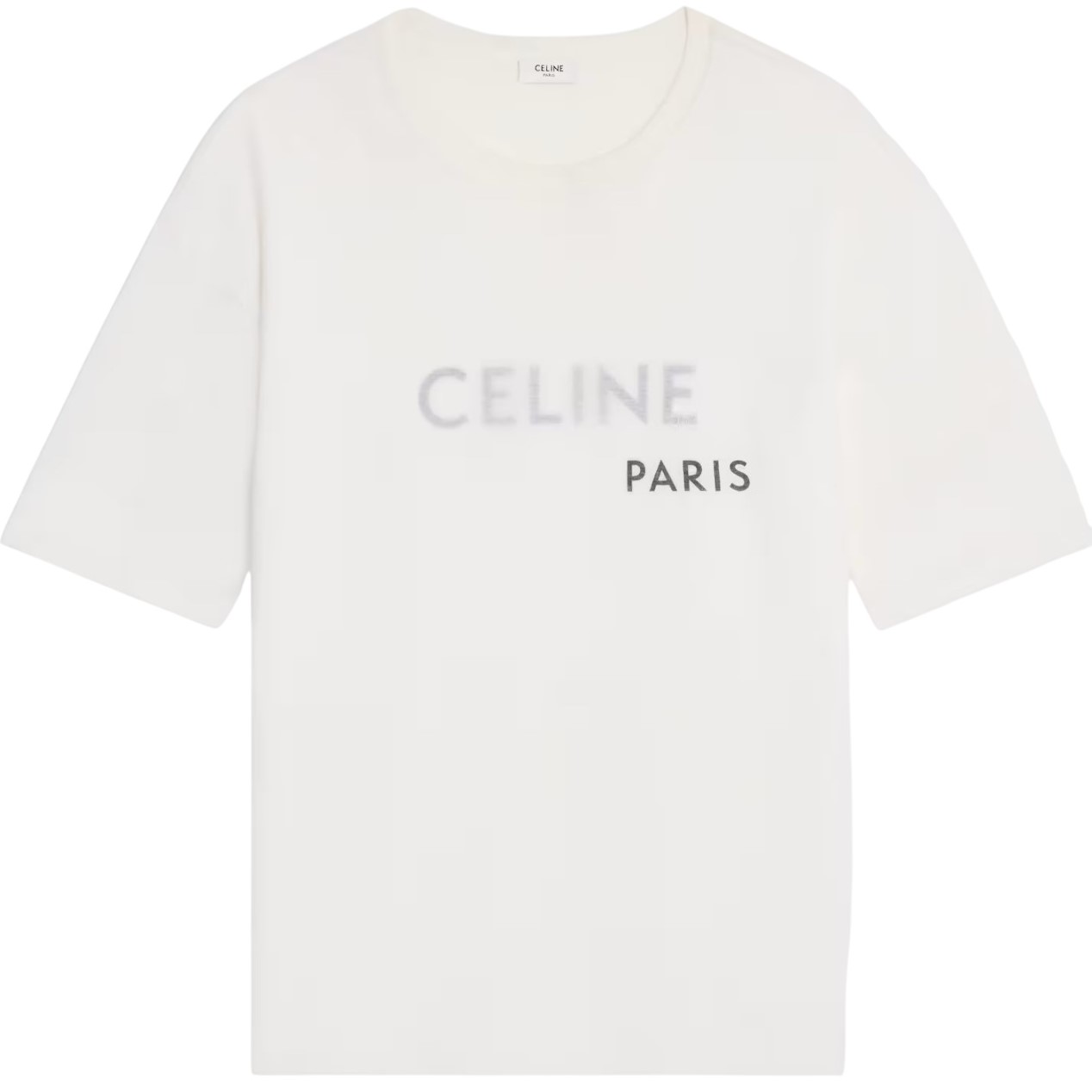 Áo thun Celine Double Layered T-shirt In Fine Cotton Jersey 1