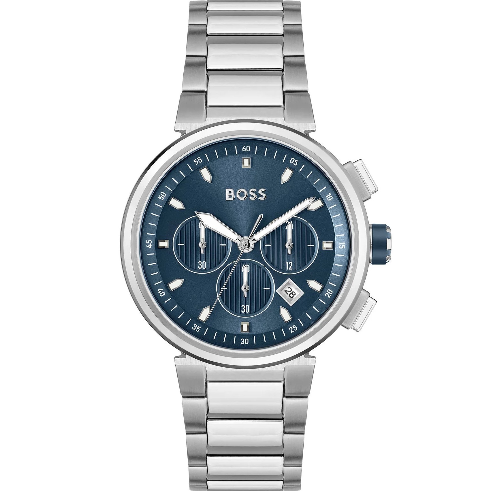ĐỒNG HỒ NAM HUGO BOSS STAINLESS STEEL BLUE DIAL CHRONOGRAPH MENS WATCH 1513999 6