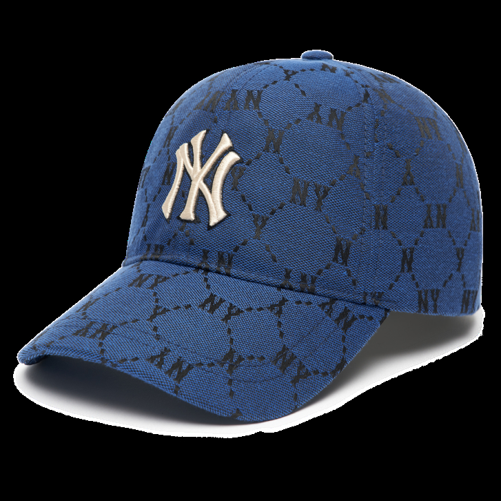 NÓN KẾT MLB MONOGRAM DIAMOND JACQUARD UNSTRUCTURED BALL CAP NEW YORK YANKEES CAP UNISEX 8