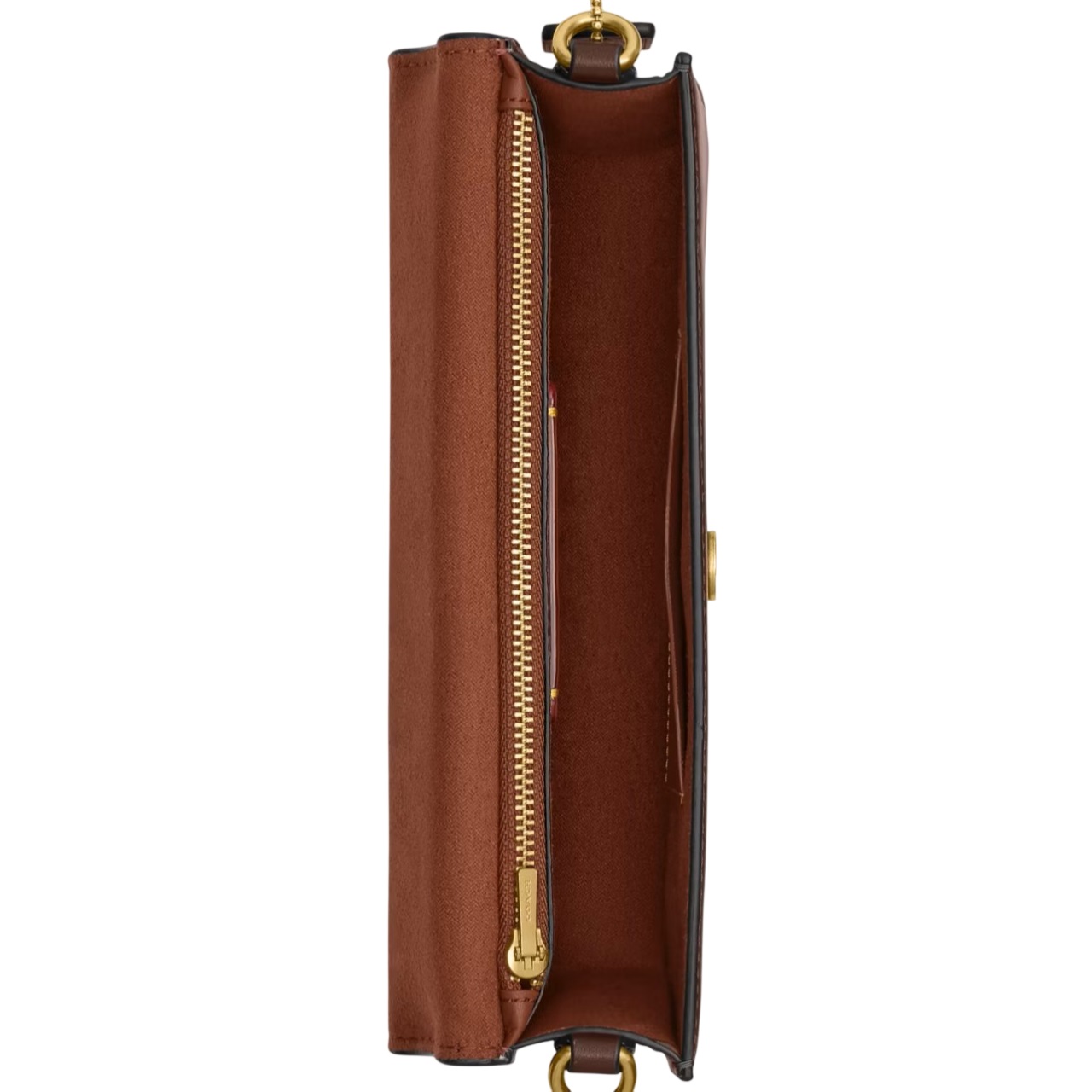 Túi Coach Elora Top Handle Leather Crossbody Clutch Bag Maple CCY30 2