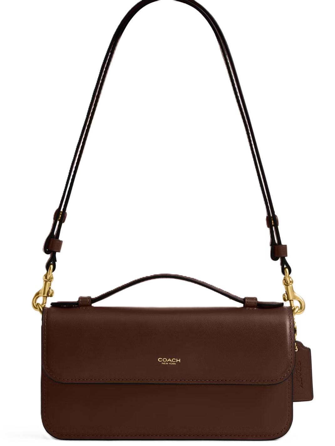Túi Coach Elora Top Handle Leather Crossbody Clutch Bag Maple CCY30 5