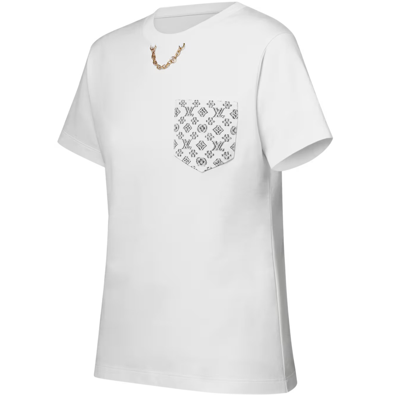 Áo LV nữ Louis Vuitton Signature Plaque T-Shirt 4