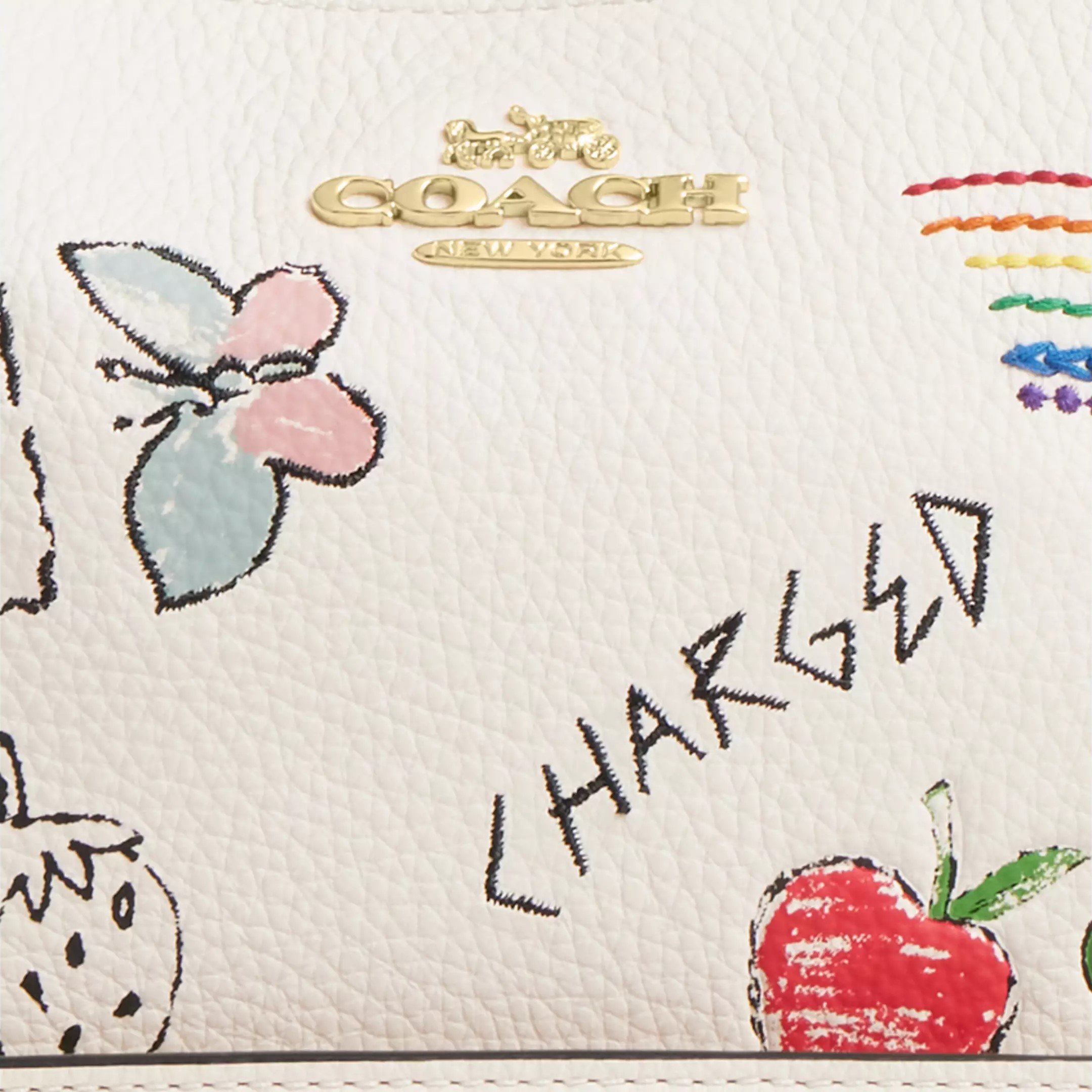 Túi đeo vai Coach Teri Shoulder Bag Sketch Print Chalk Multi CAK17 3
