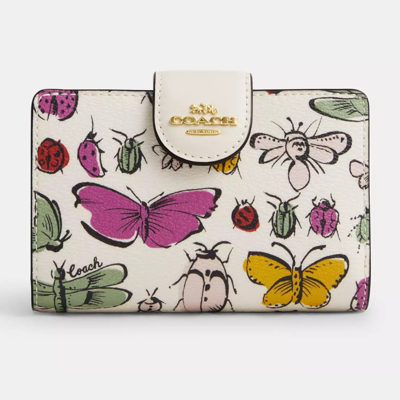 VÍ COACH NGẮN MEDIUM CORNER ZIP WALLET WITH CREATURE PRINT CR936 3