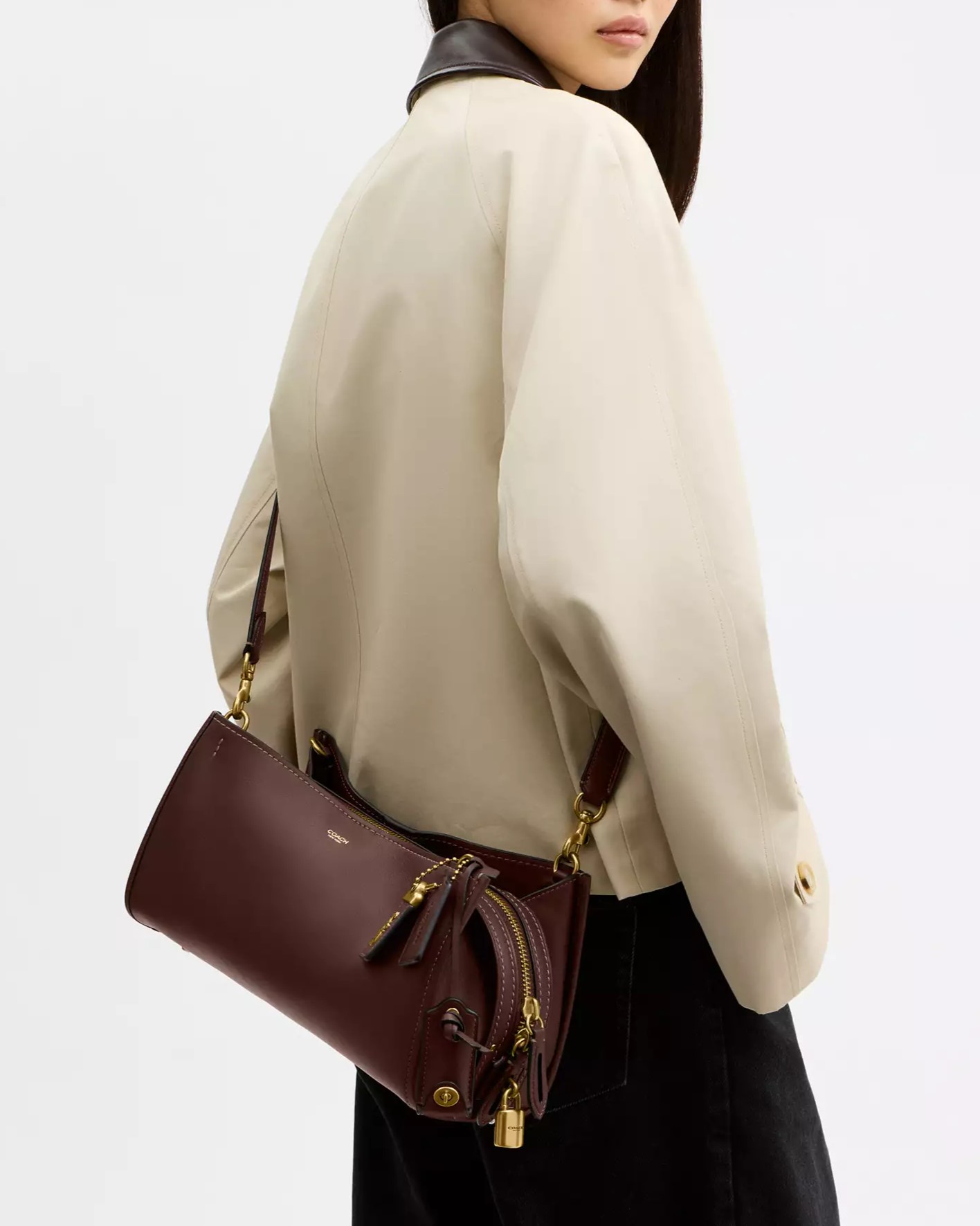 Túi Coach Rogue Bag 34 Maple CCX18 8