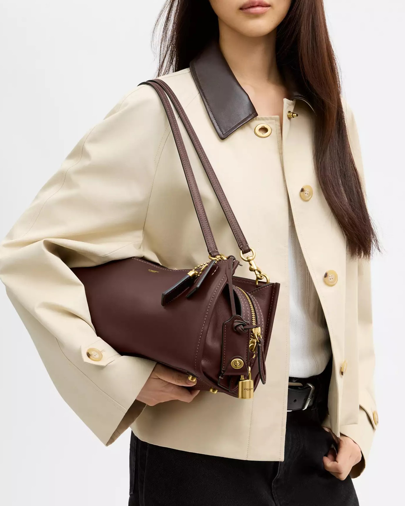 Túi Coach Rogue Bag 34 Maple CCX18 9