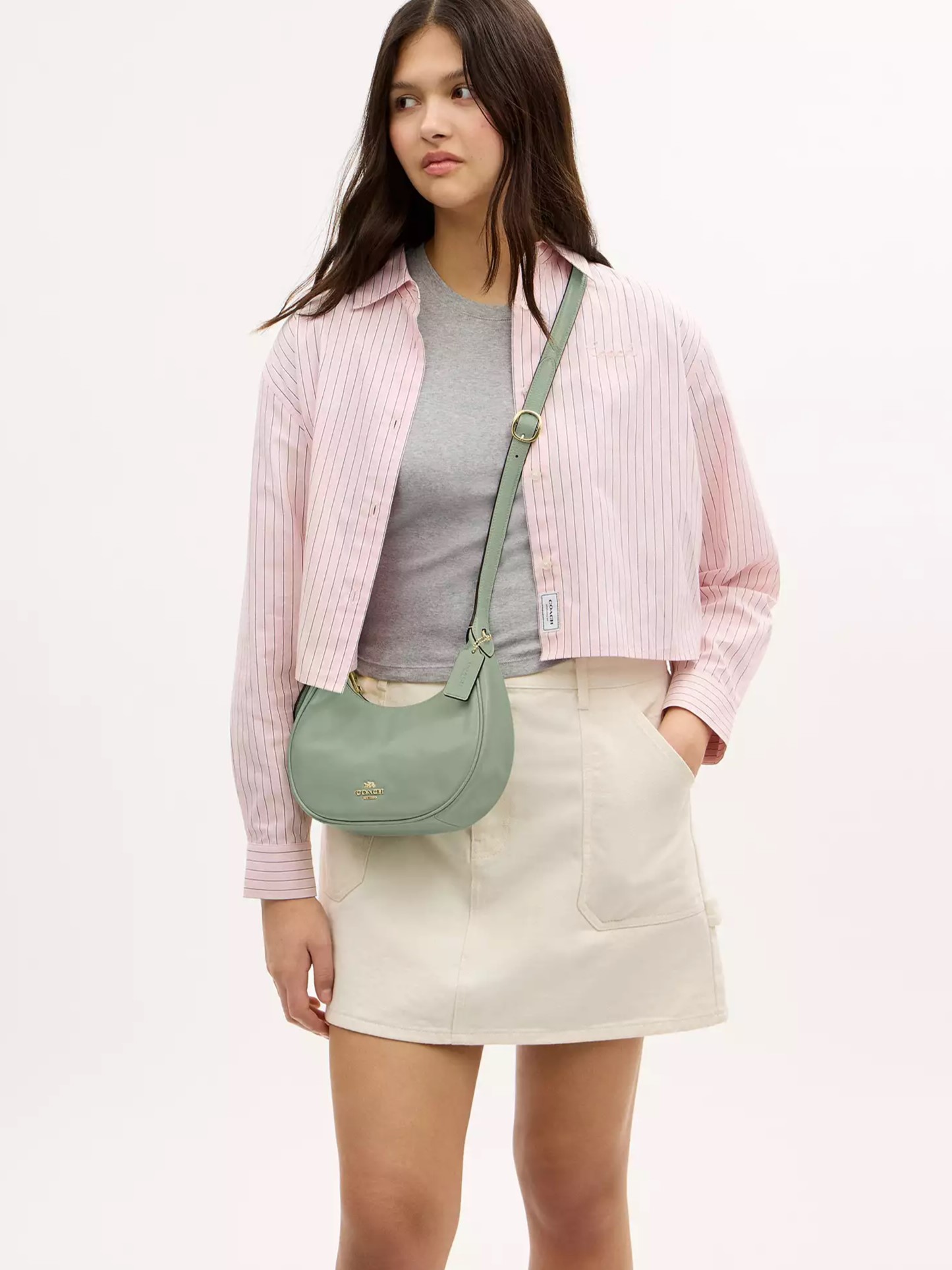 Túi Coach Emily Shoulder Bag Light Pistachio CDX24 10