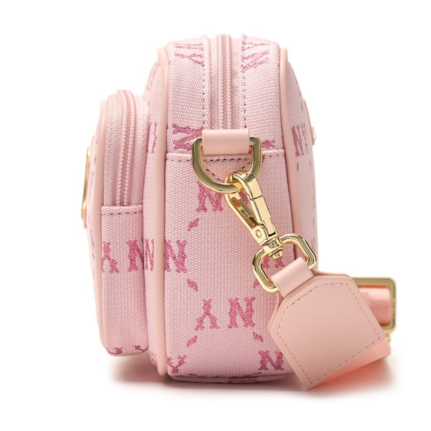 Túi Đeo Chéo Nữ MLB Diamond Monogram Camera Bag NY Yankees Pink 7ACRMDA4N-50PKL 1