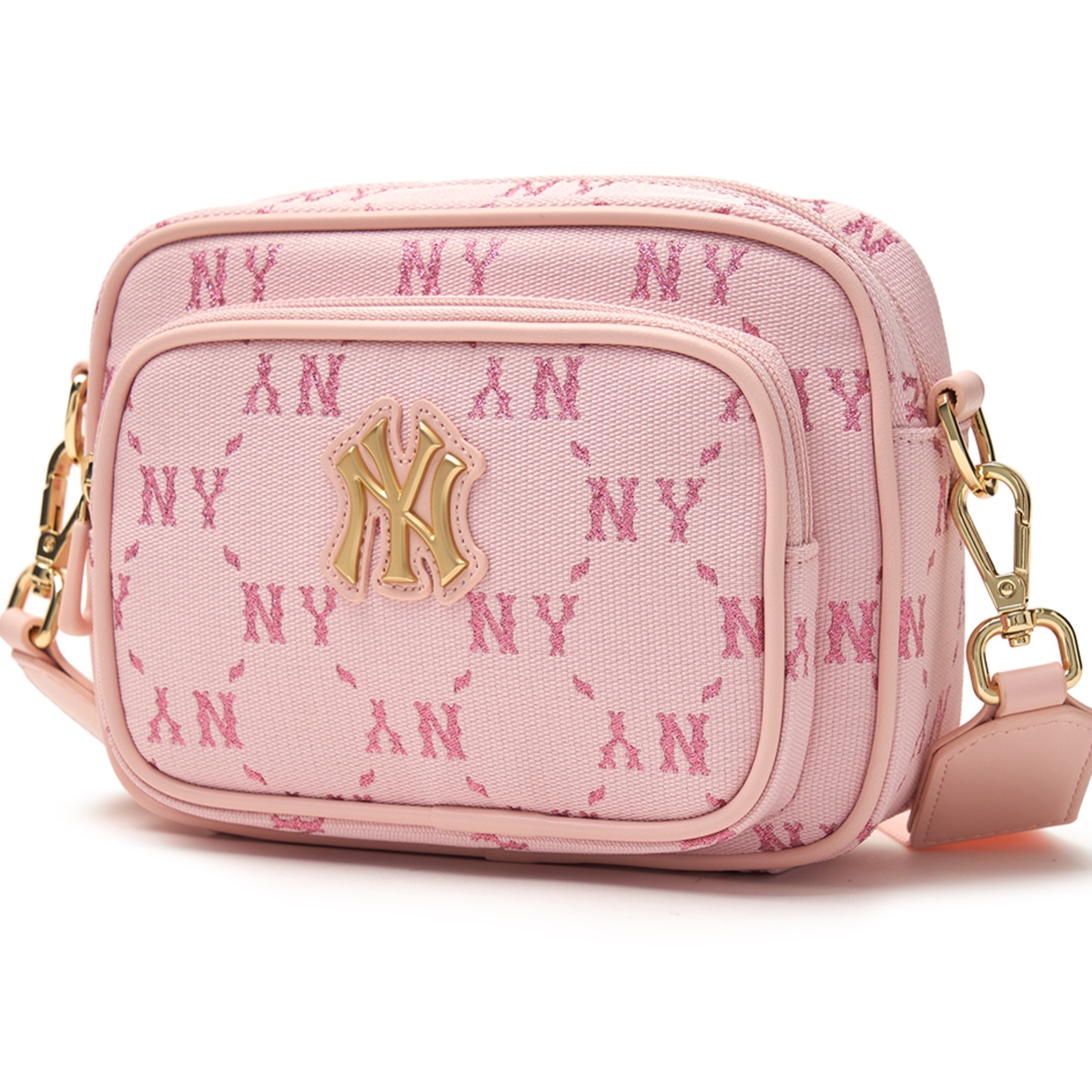 Túi Đeo Chéo Nữ MLB Diamond Monogram Camera Bag NY Yankees Pink 7ACRMDA4N-50PKL 2