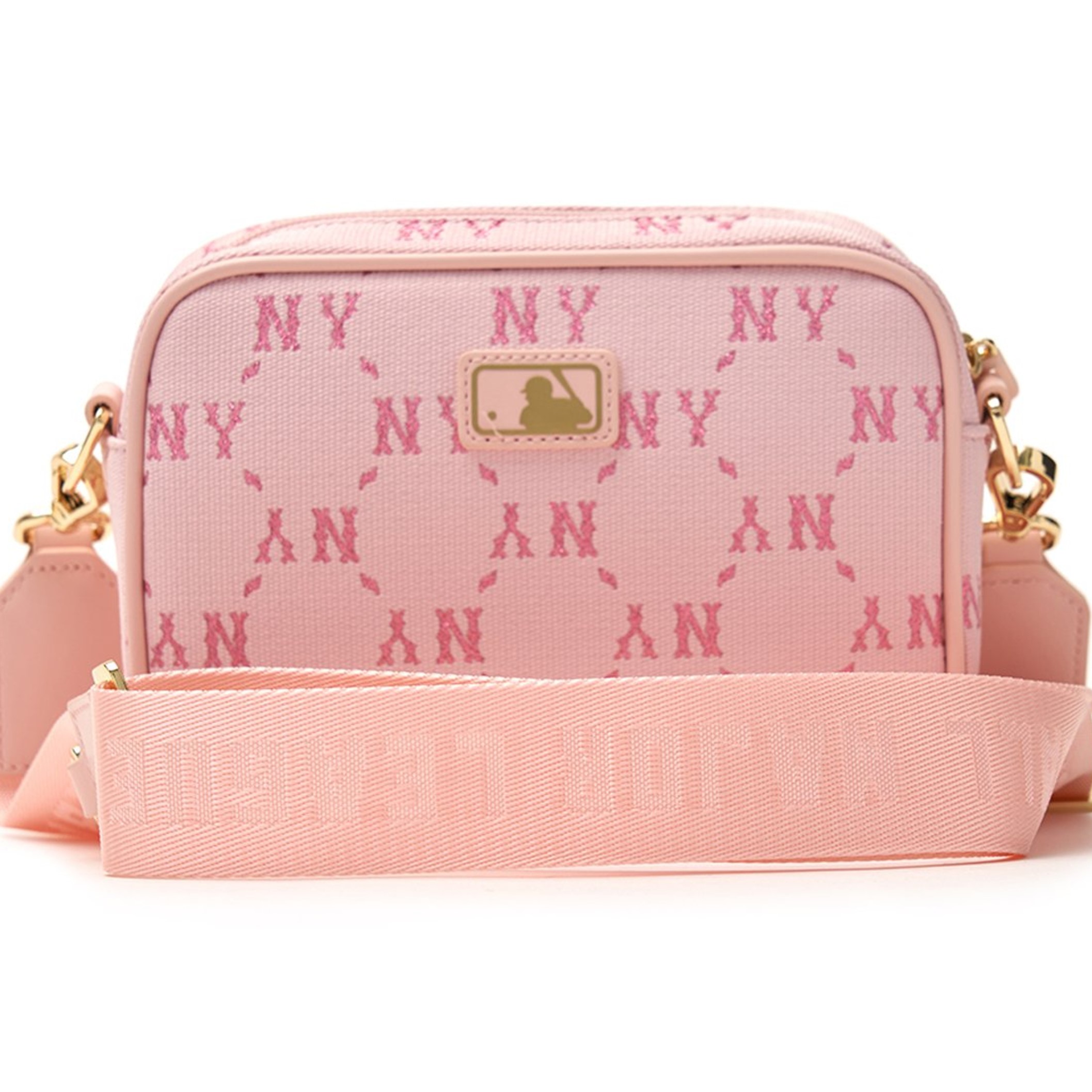 Túi Đeo Chéo Nữ MLB Diamond Monogram Camera Bag NY Yankees Pink 7ACRMDA4N-50PKL 5