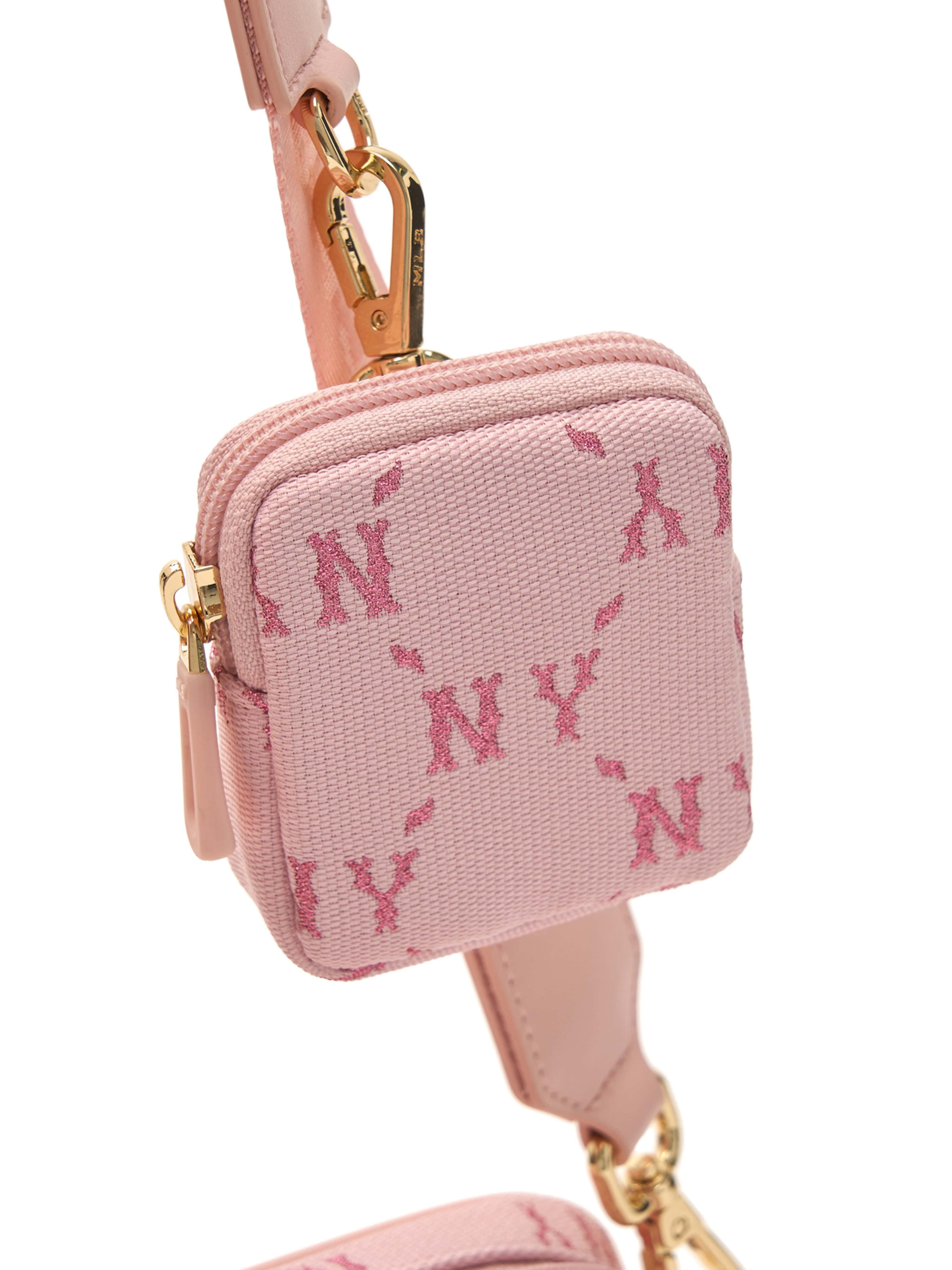 Túi Đeo Chéo Nữ MLB Diamond Monogram Camera Bag NY Yankees Pink 7ACRMDA4N-50PKL 7