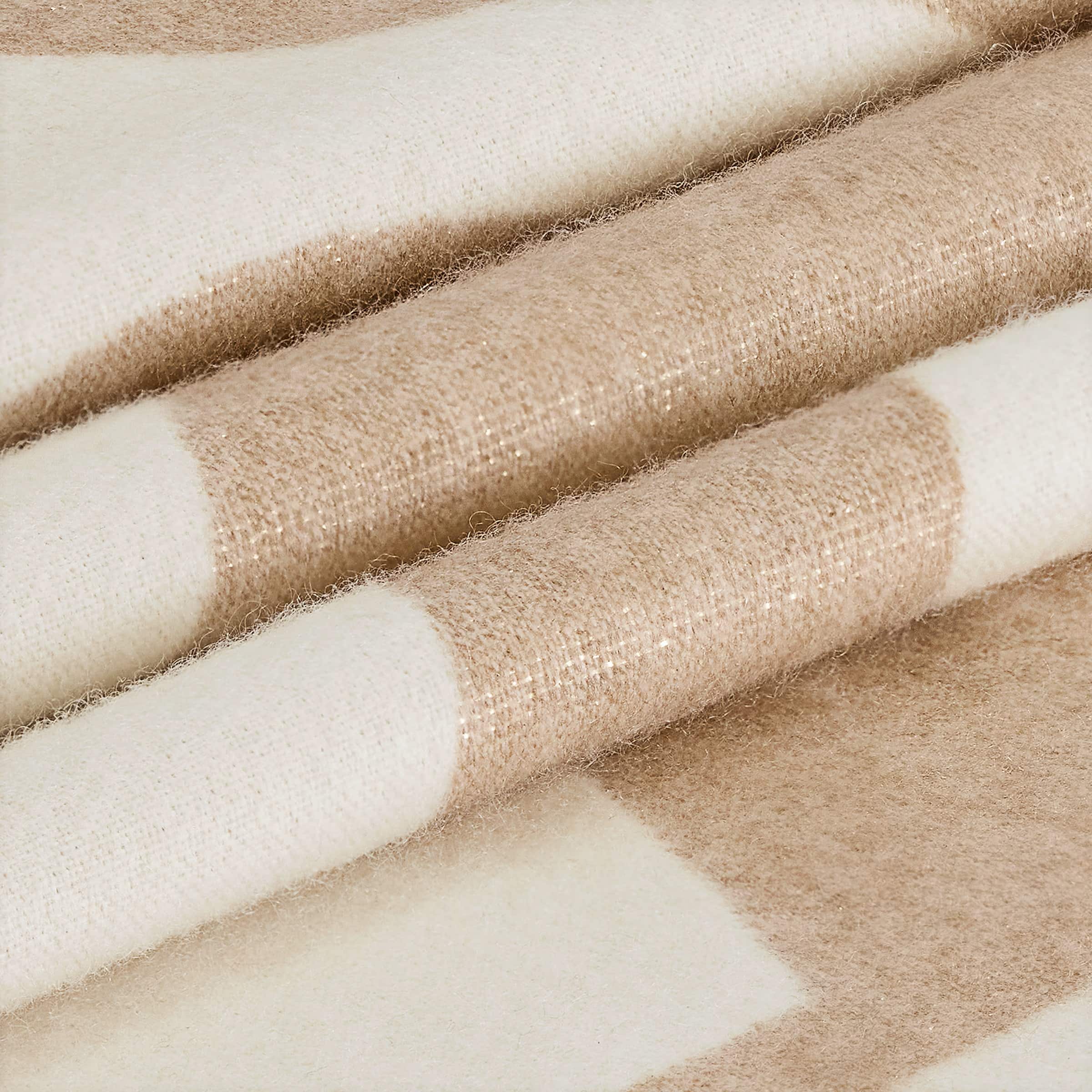 Khăn choàng Louis Vuitton The Ultimate Shine Scarf Beige 1