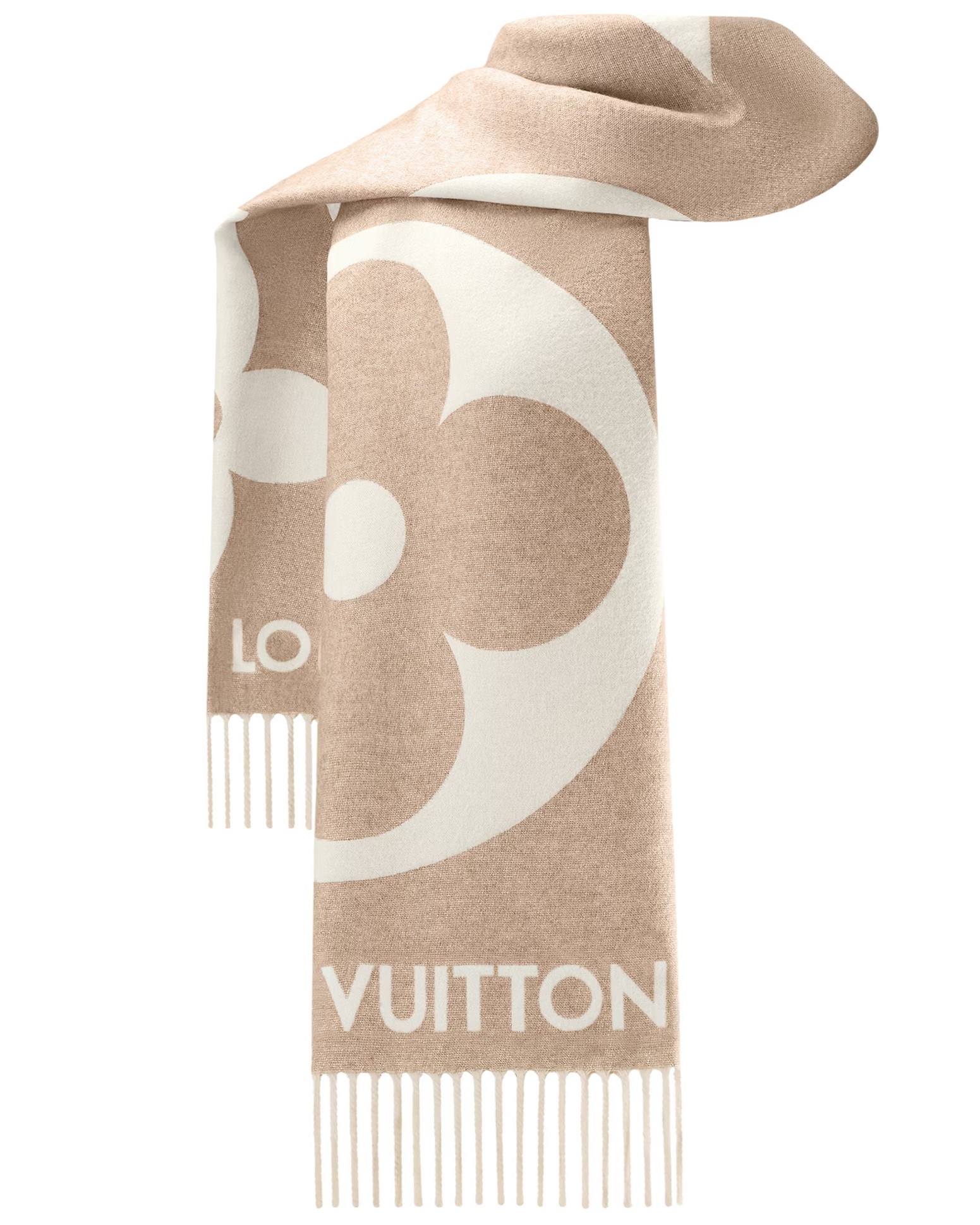 Khăn choàng Louis Vuitton The Ultimate Shine Scarf Beige 6