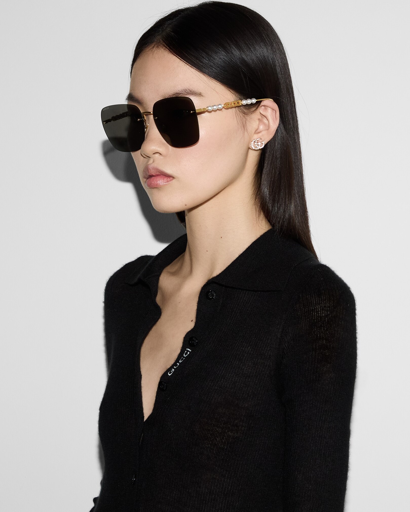 Kính Mát Nữ Gucci Square Sunglass GG1923SA 001 1