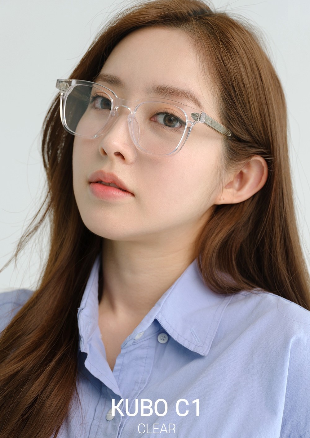 Mắt kính Gentle Monster Kubo C1 Square Glasses in Clear Acetate Frame 16