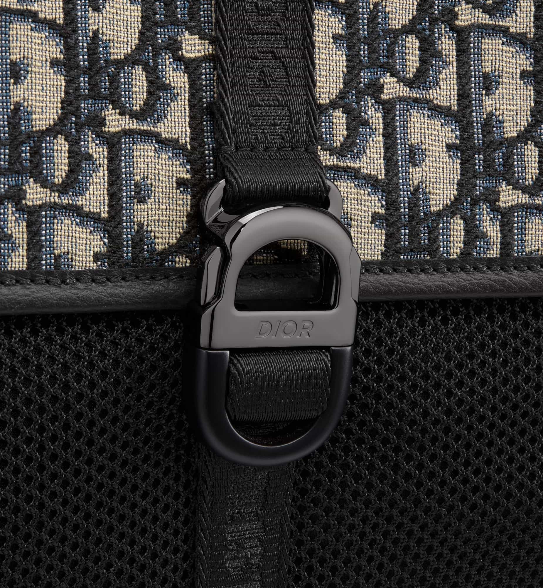 Balo Dior 8 Backpack Beige and Black Dior Oblique Jacquard 3