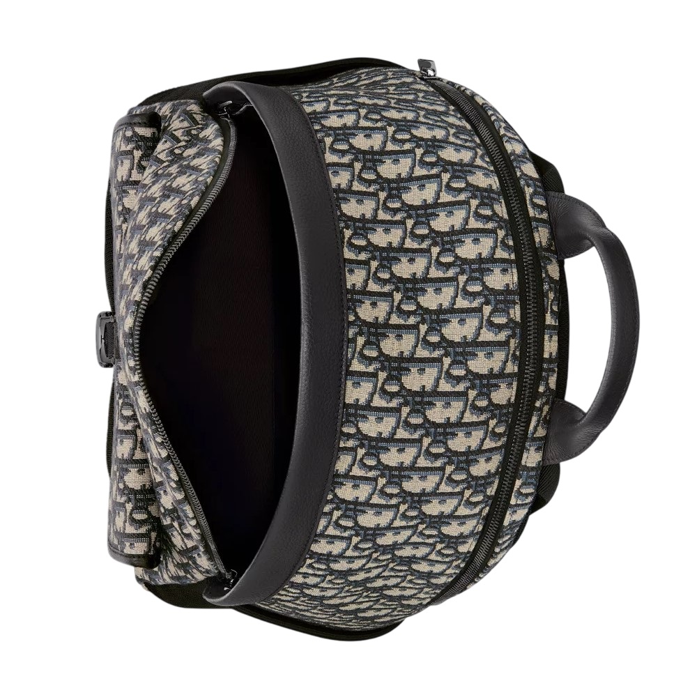 Balo Dior 8 Backpack Beige and Black Dior Oblique Jacquard 5