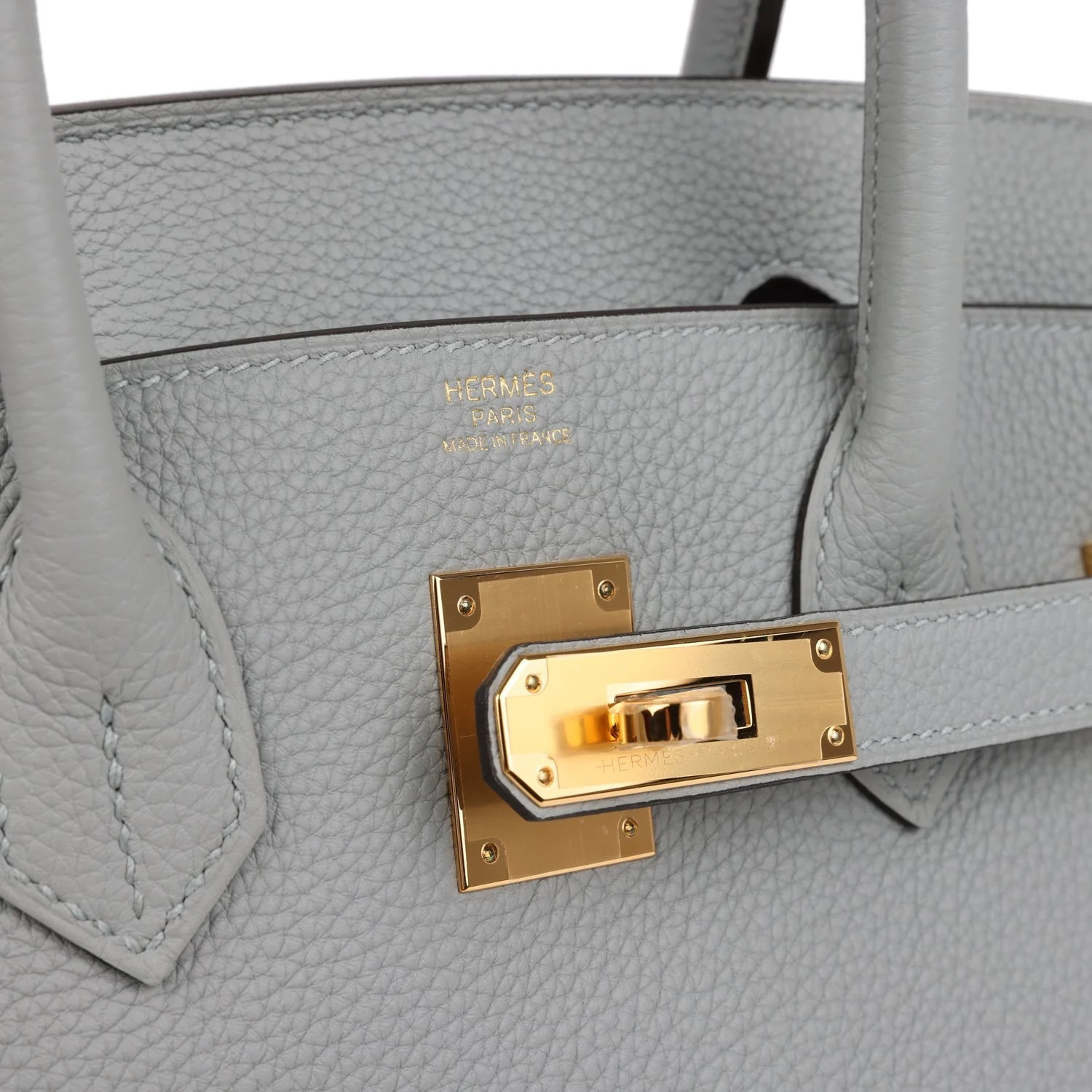 Túi Hermès Birkin 30 Bleu Glacier Togo Gold Hardware 4