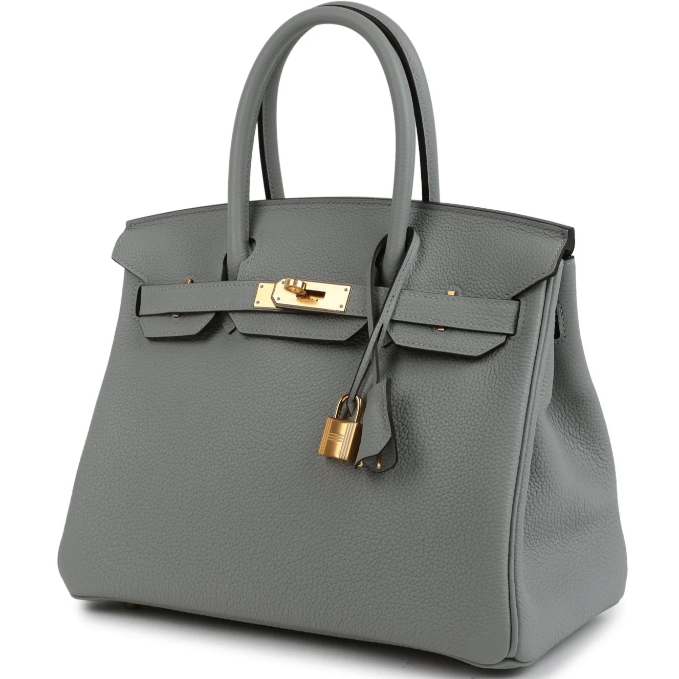 Túi Hermès Birkin 30 Bleu Glacier Togo Gold Hardware 9