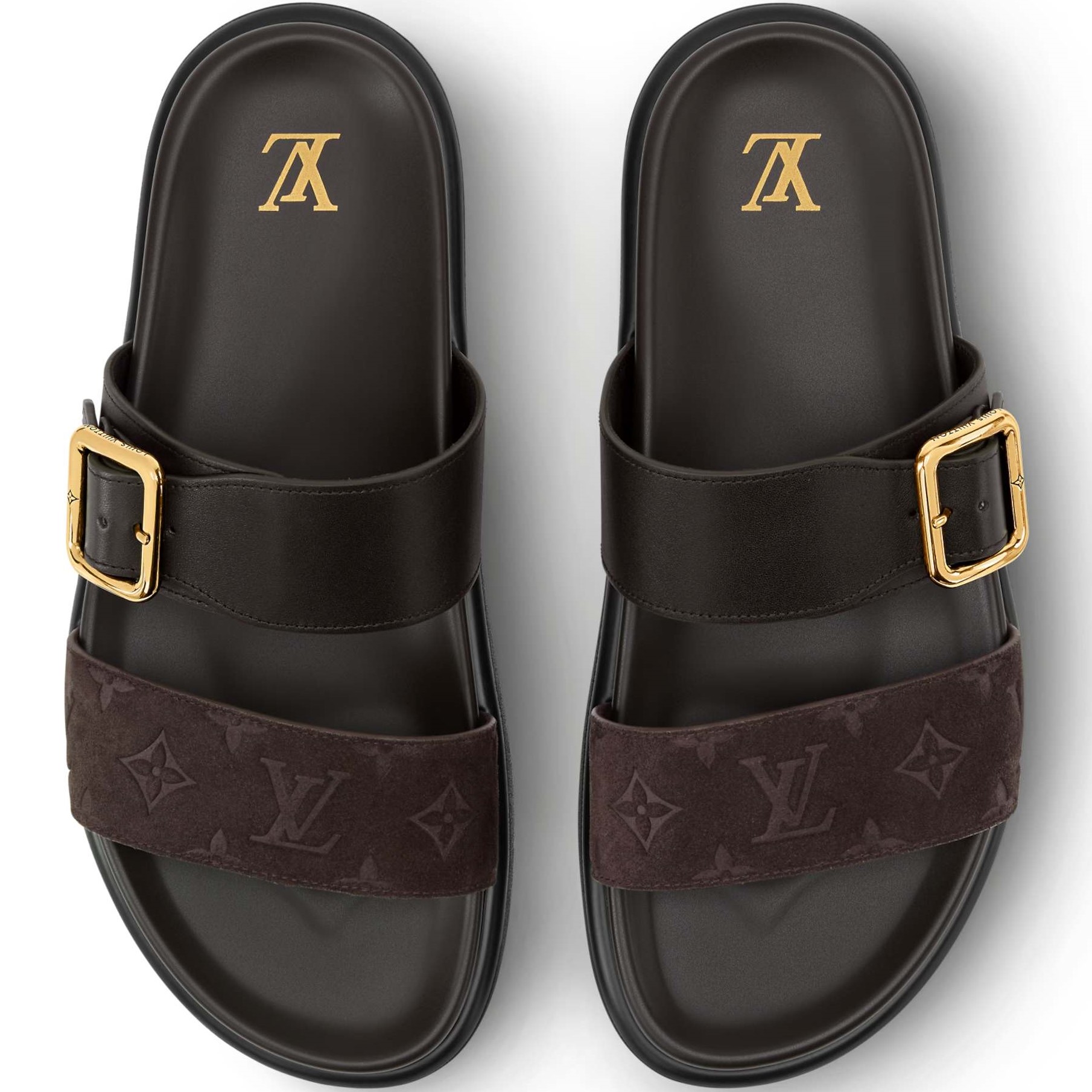 Dép Louis Vuitton LV Venice Mule Brown 3