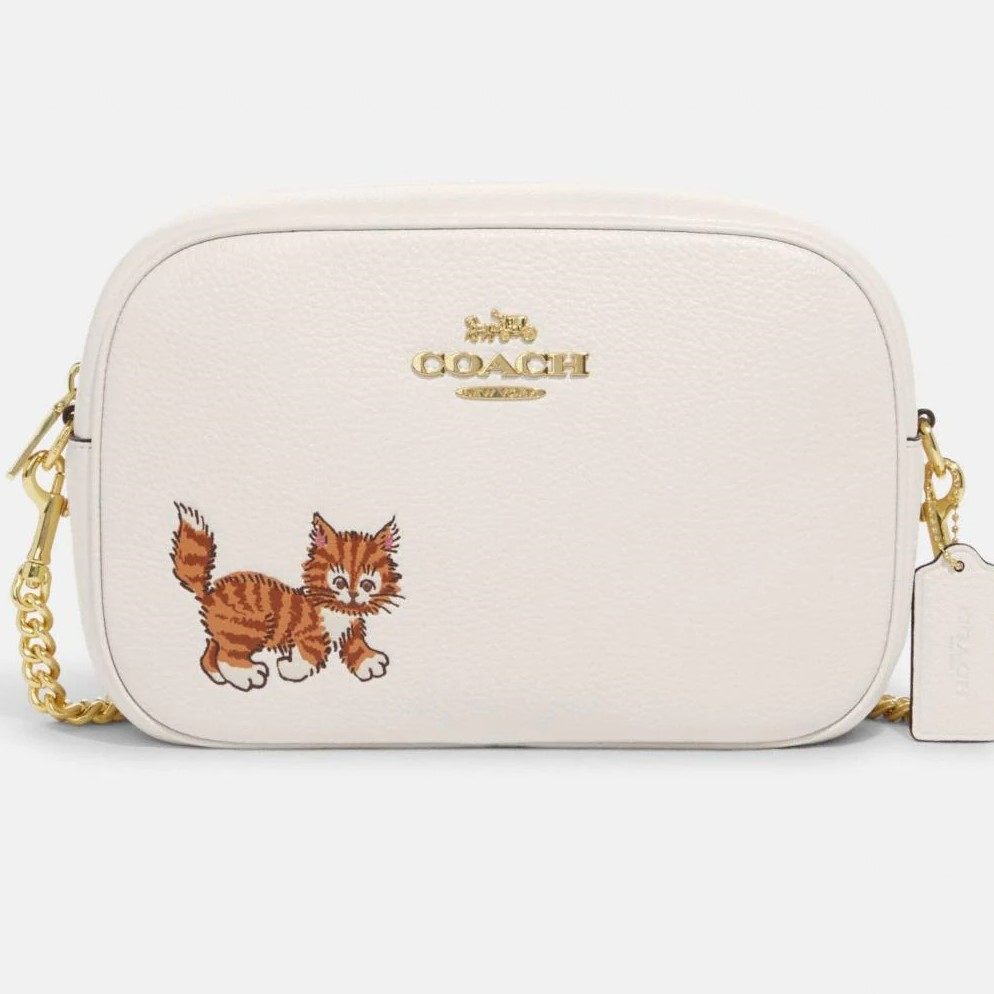 Túi đeo chéo Coach họa tiết chú mèo Jamie Camera Bag With Dancing Kitten
