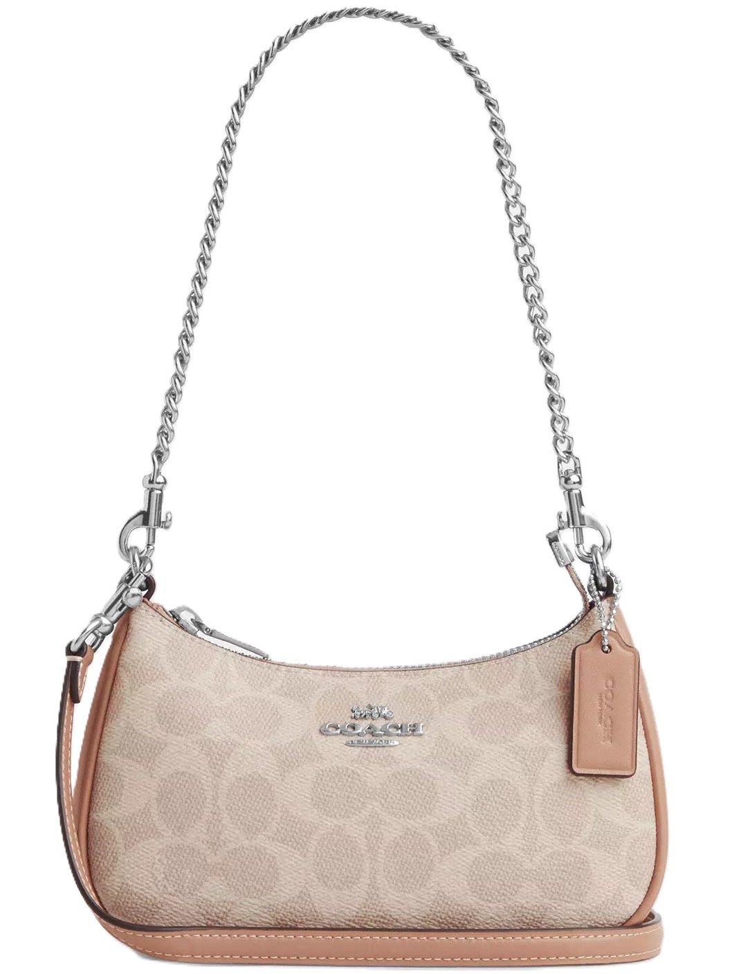 Túi Coach Teri Mini Crossbody Bag In Signature Canvas Silver CW323 2